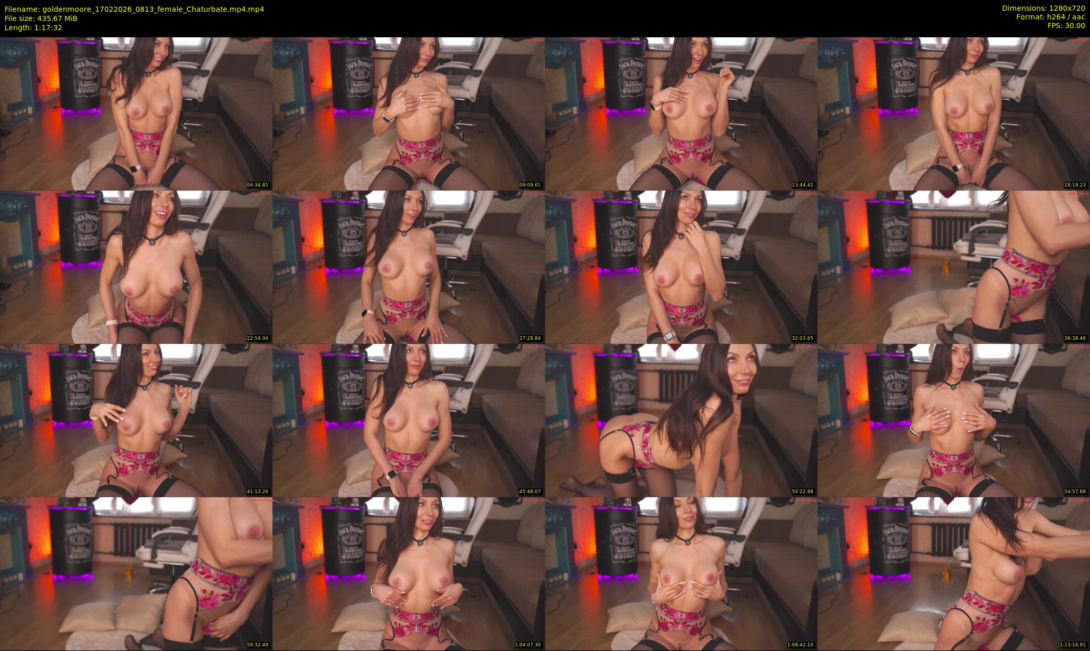 goldenmoore — 78 minute Chaturbate female cam show recording, 720p, Feb 17, 2026