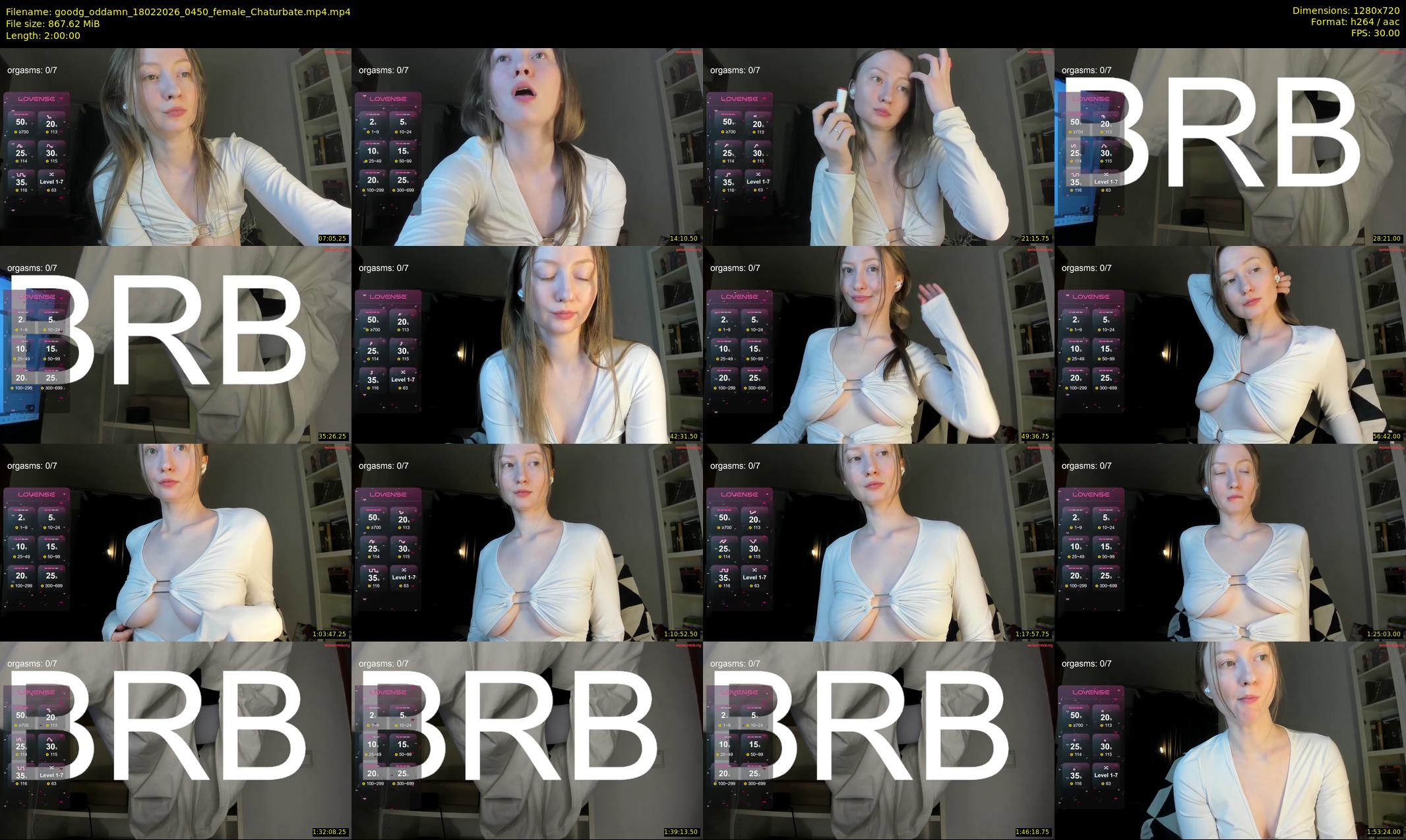 goodg_oddamn — 120 minute Chaturbate female cam show recording, 720p, Feb 18, 2026
