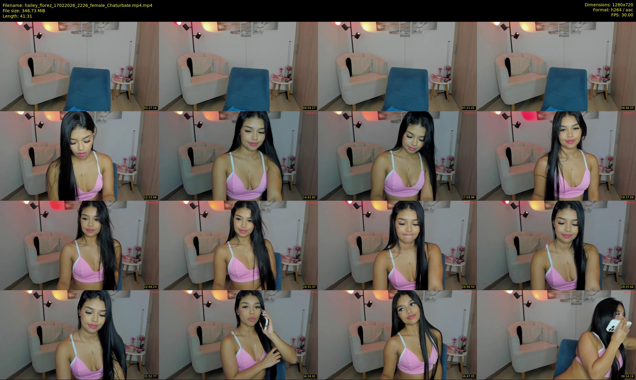 hailey_florez — 42 minute Chaturbate female cam show recording, 720p, Feb 17, 2026