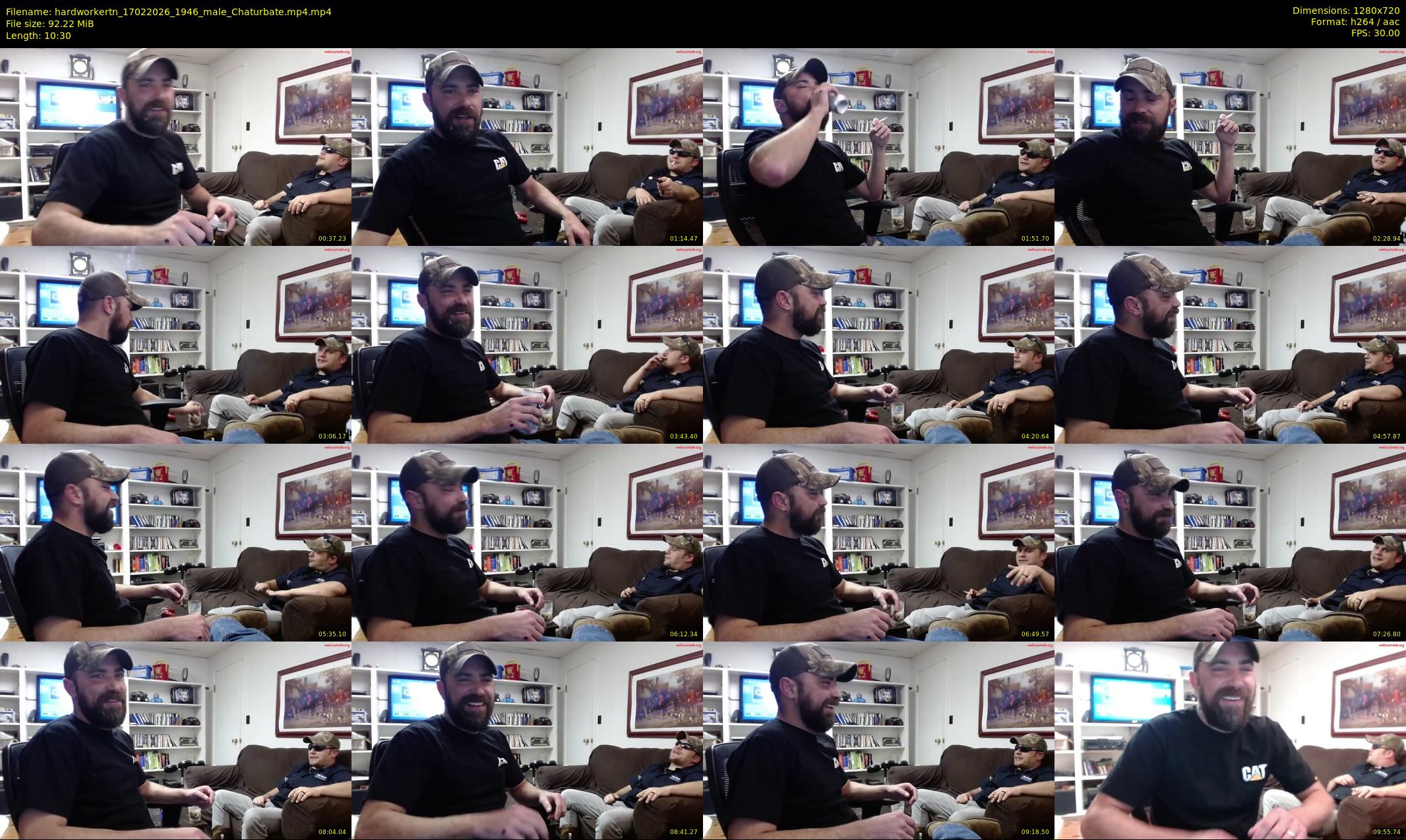 hardworkertn — 11 minute Chaturbate male cam show recording, 720p, Feb 17, 2026