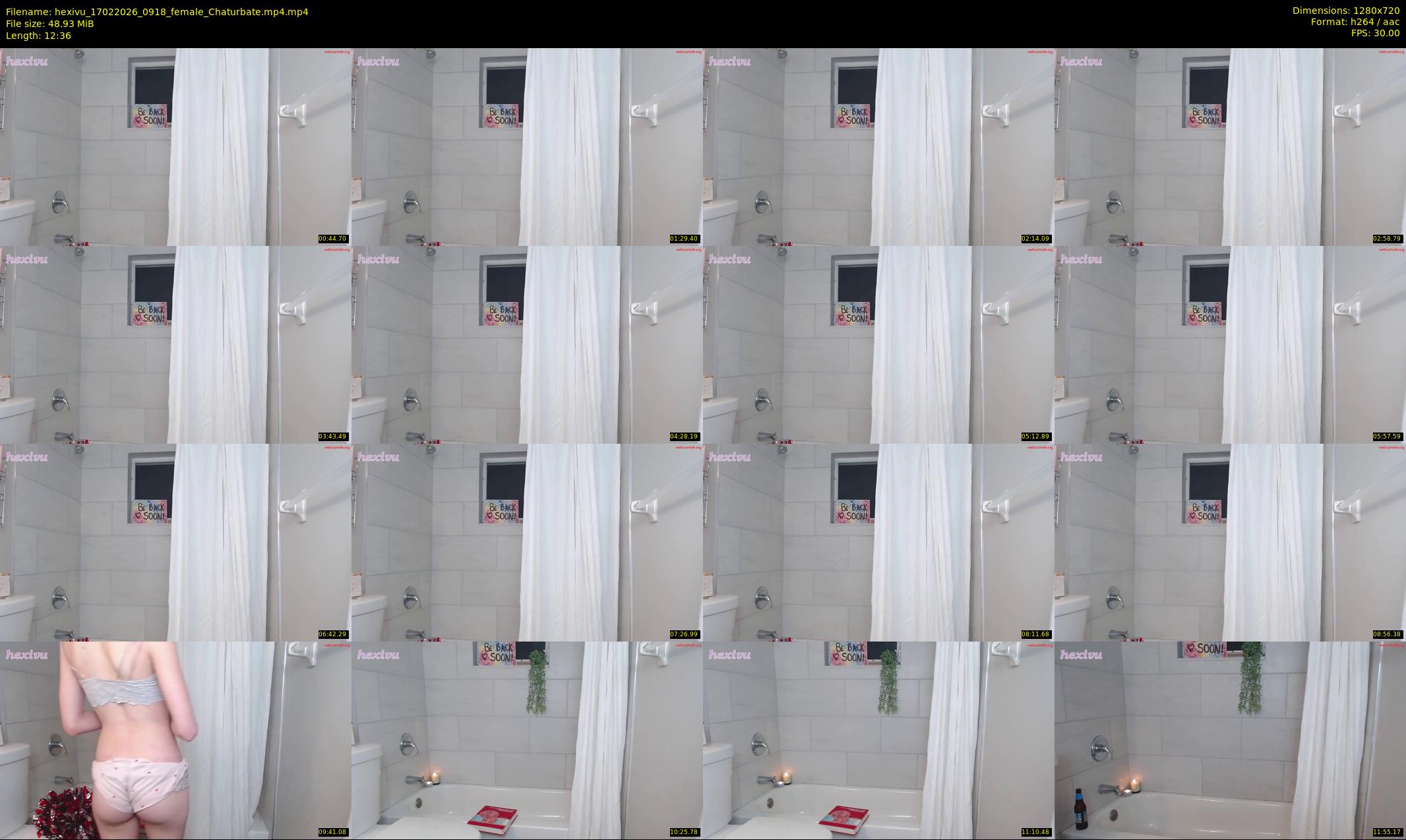 hexivu — 13 minute Chaturbate female cam show recording, 720p, Feb 17, 2026