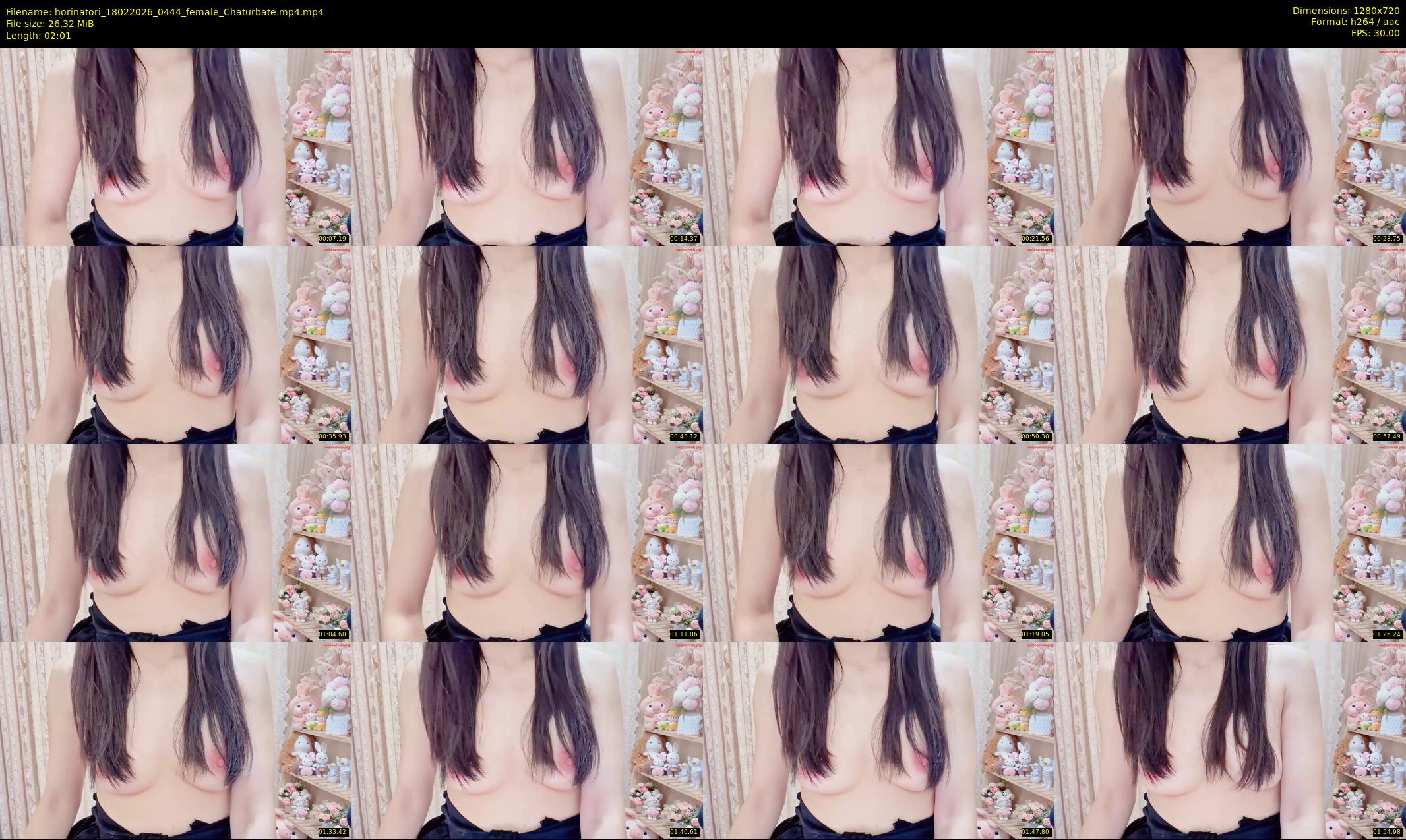 horinatori — 3 minute Chaturbate female cam show recording, 720p, Feb 18, 2026