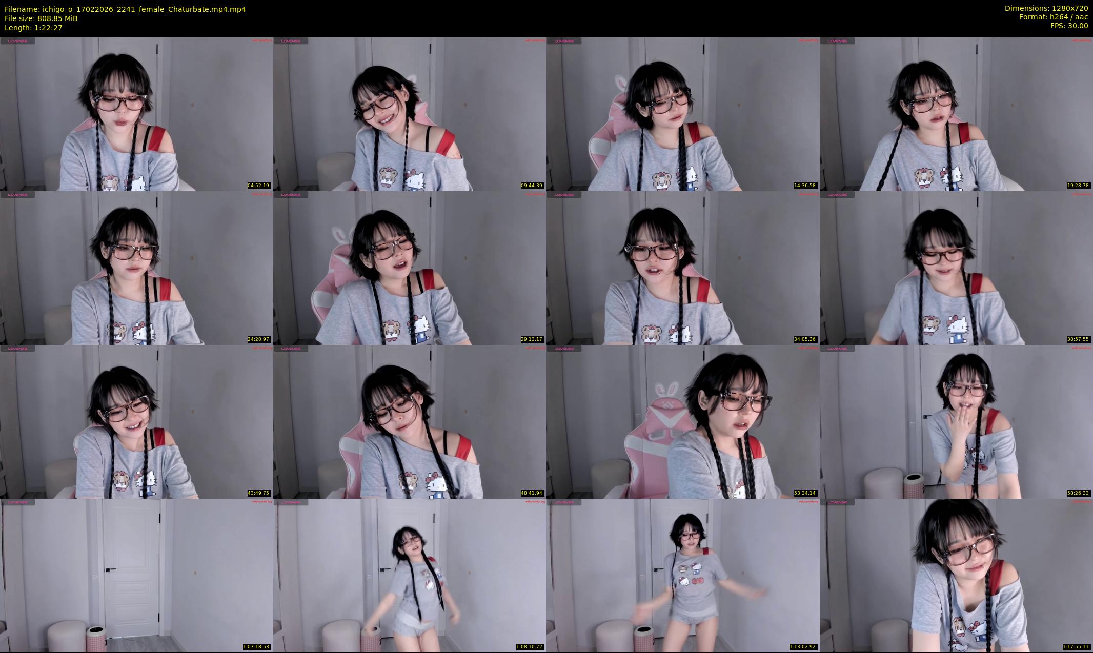 ichigo_o — 83 minute Chaturbate female cam show recording, 720p, Feb 17, 2026