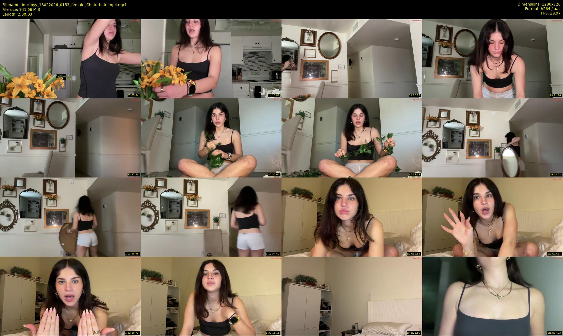 imrubyy — 121 minute Chaturbate female cam show recording, 720p, Feb 18, 2026