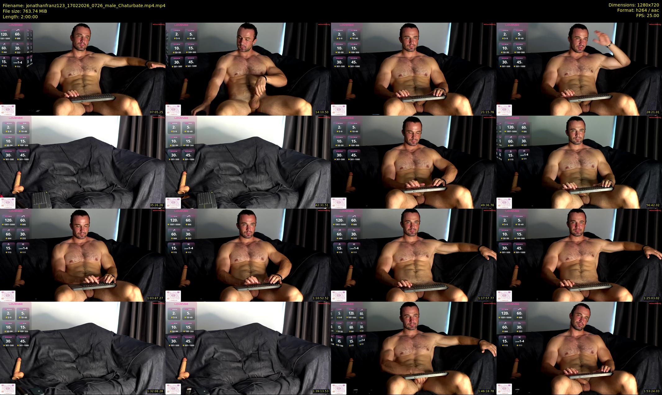 jonathanfranz123 — 120 minute Chaturbate male cam show recording, 720p, Feb 17, 2026