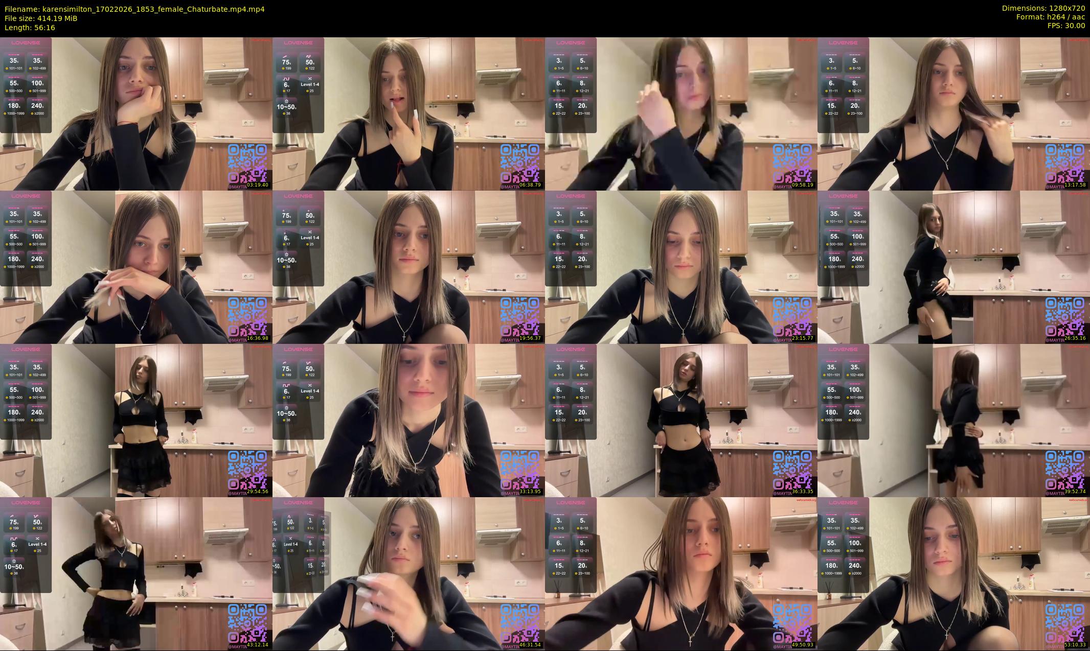 karensimilton — 57 minute Chaturbate female cam show recording, 720p, Feb 17, 2026