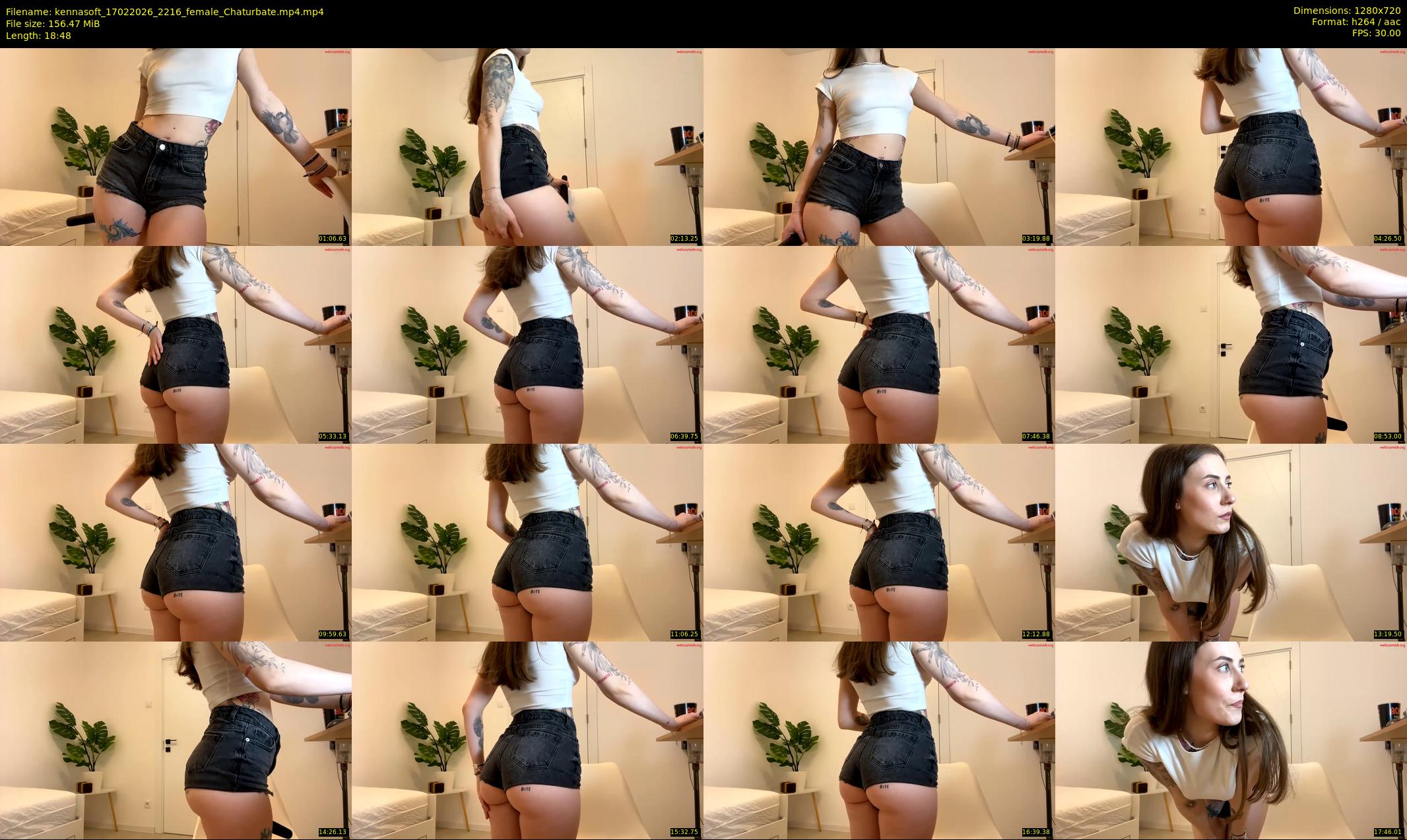 kennasoft — 19 minute Chaturbate female cam show recording, 720p, Feb 17, 2026
