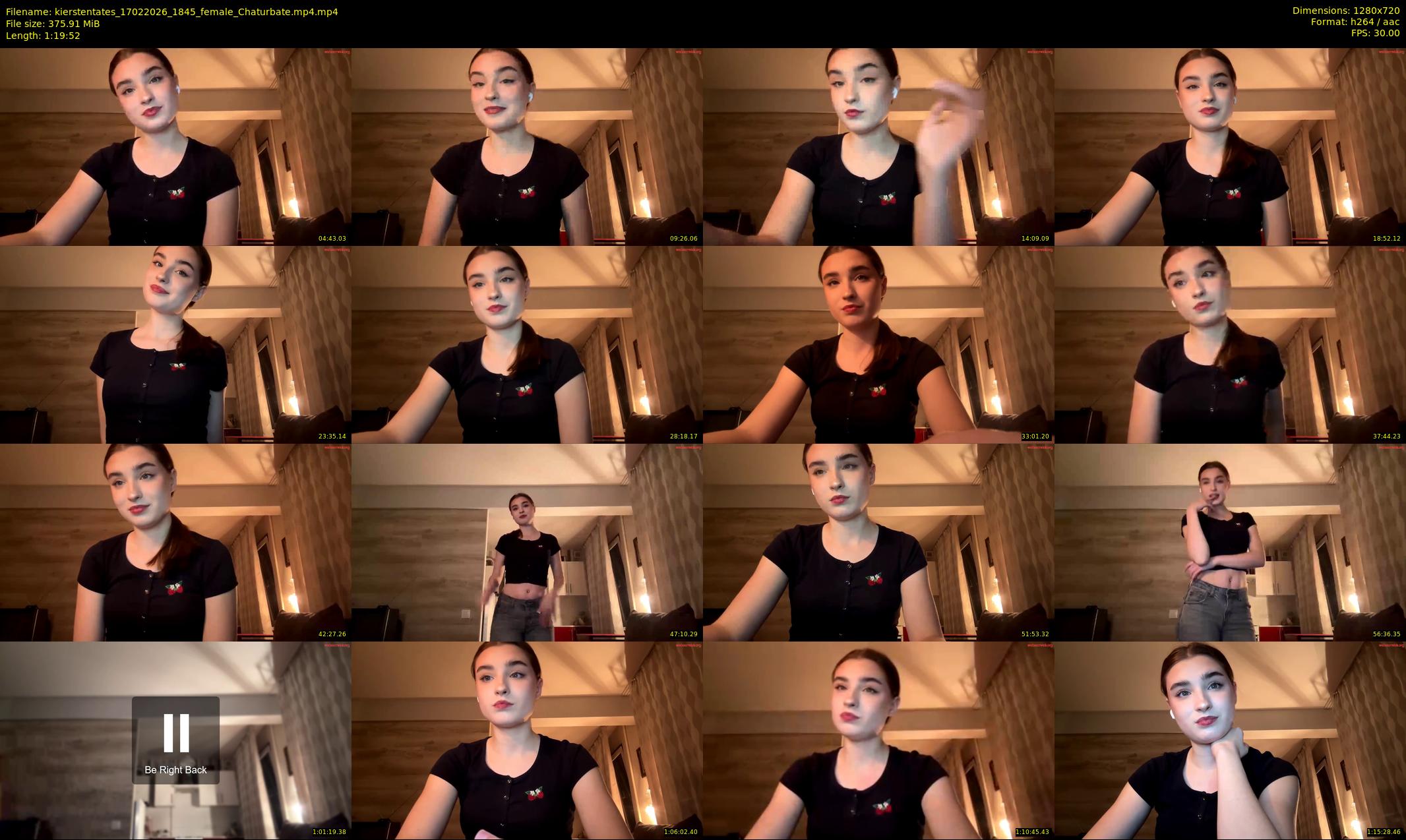 kierstentates — 80 minute Chaturbate female cam show recording, 720p, Feb 17, 2026
