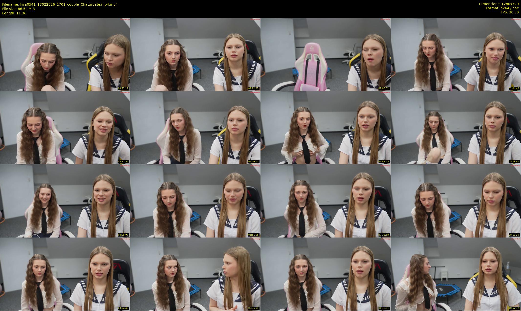 kira0541 — 12 minute Chaturbate couple cam show recording, 720p, Feb 17, 2026