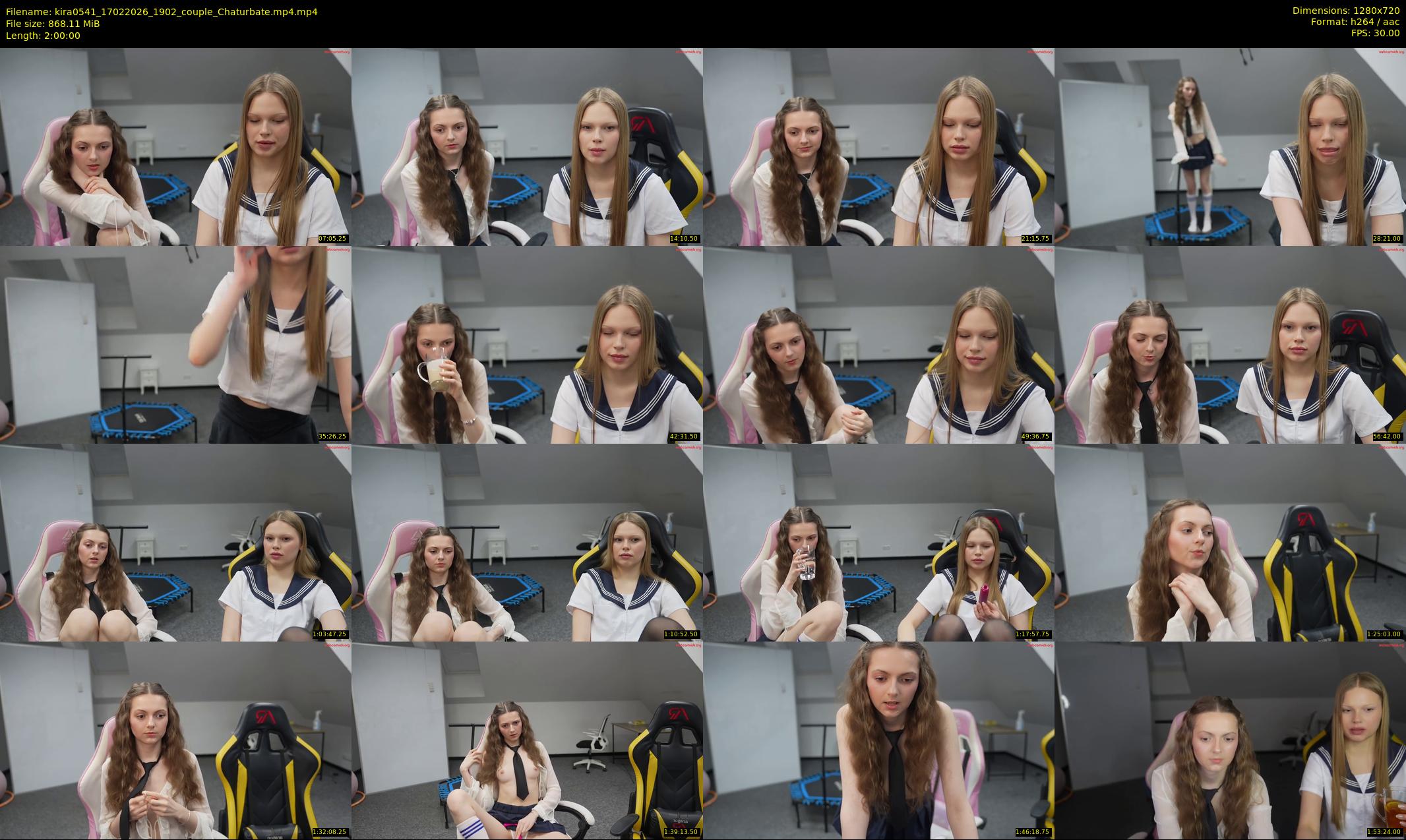 kira0541 — 120 minute Chaturbate couple cam show recording, 720p, Feb 17, 2026