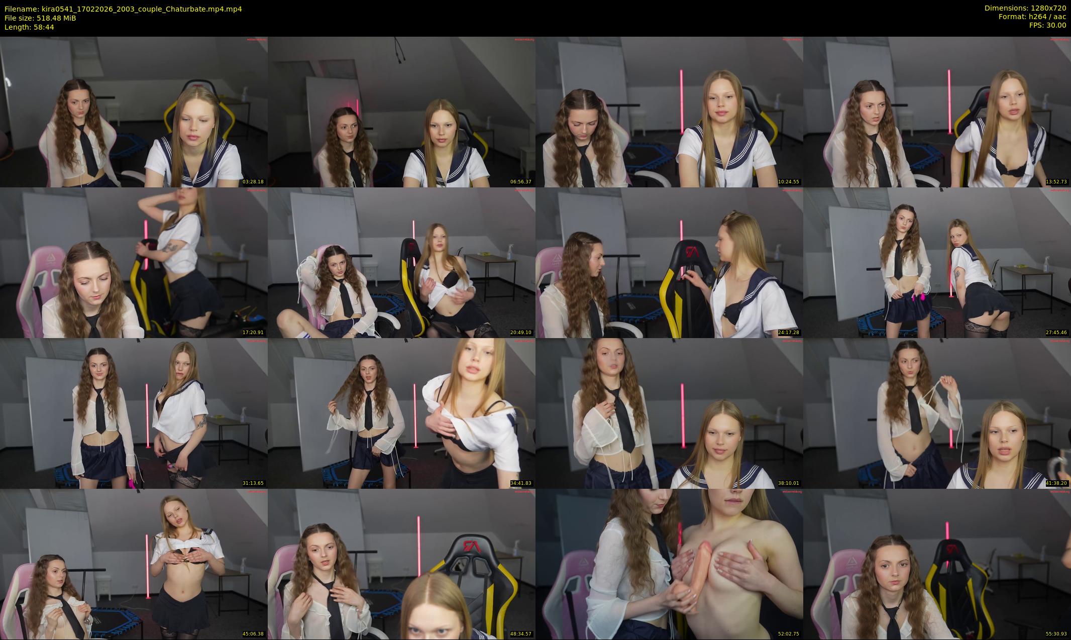 kira0541 — 59 minute Chaturbate couple cam show recording, 720p, Feb 17, 2026