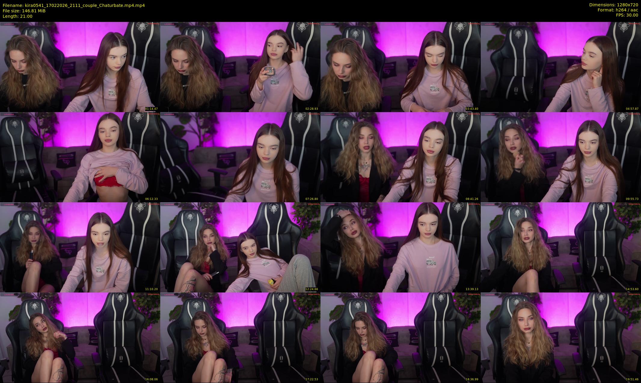 kira0541 — 21 minute Chaturbate couple cam show recording, 720p, Feb 17, 2026