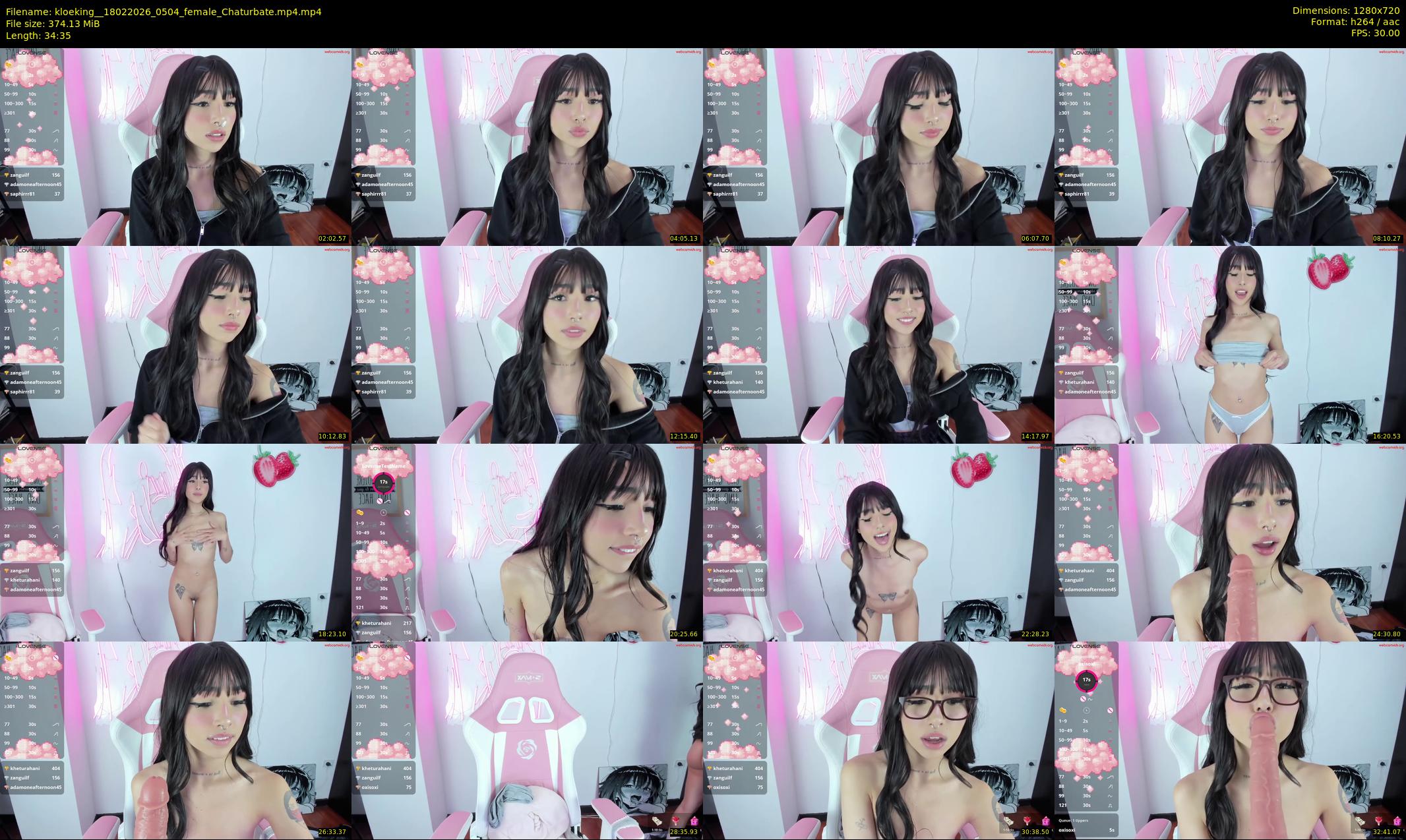 kloeking_ — 35 minute Chaturbate female cam show recording, 720p, Feb 18, 2026
