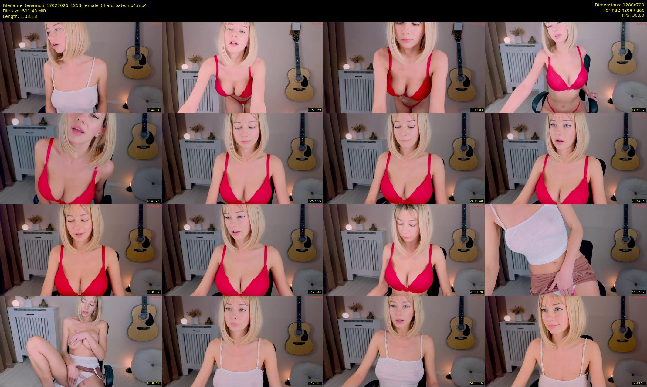 lenamuti — 64 minute Chaturbate female cam show recording, 720p, Feb 17, 2026