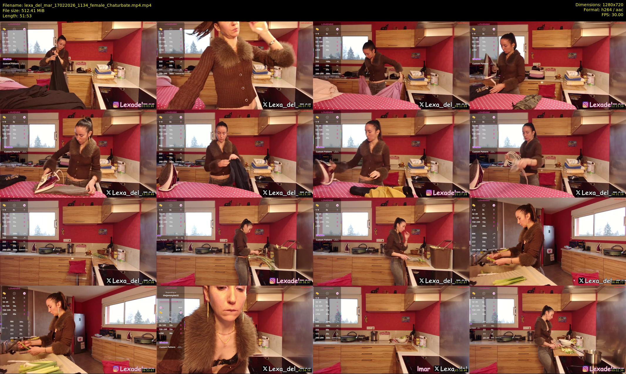 lexa_del_mar — 52 minute Chaturbate female cam show recording, 720p, Feb 17, 2026