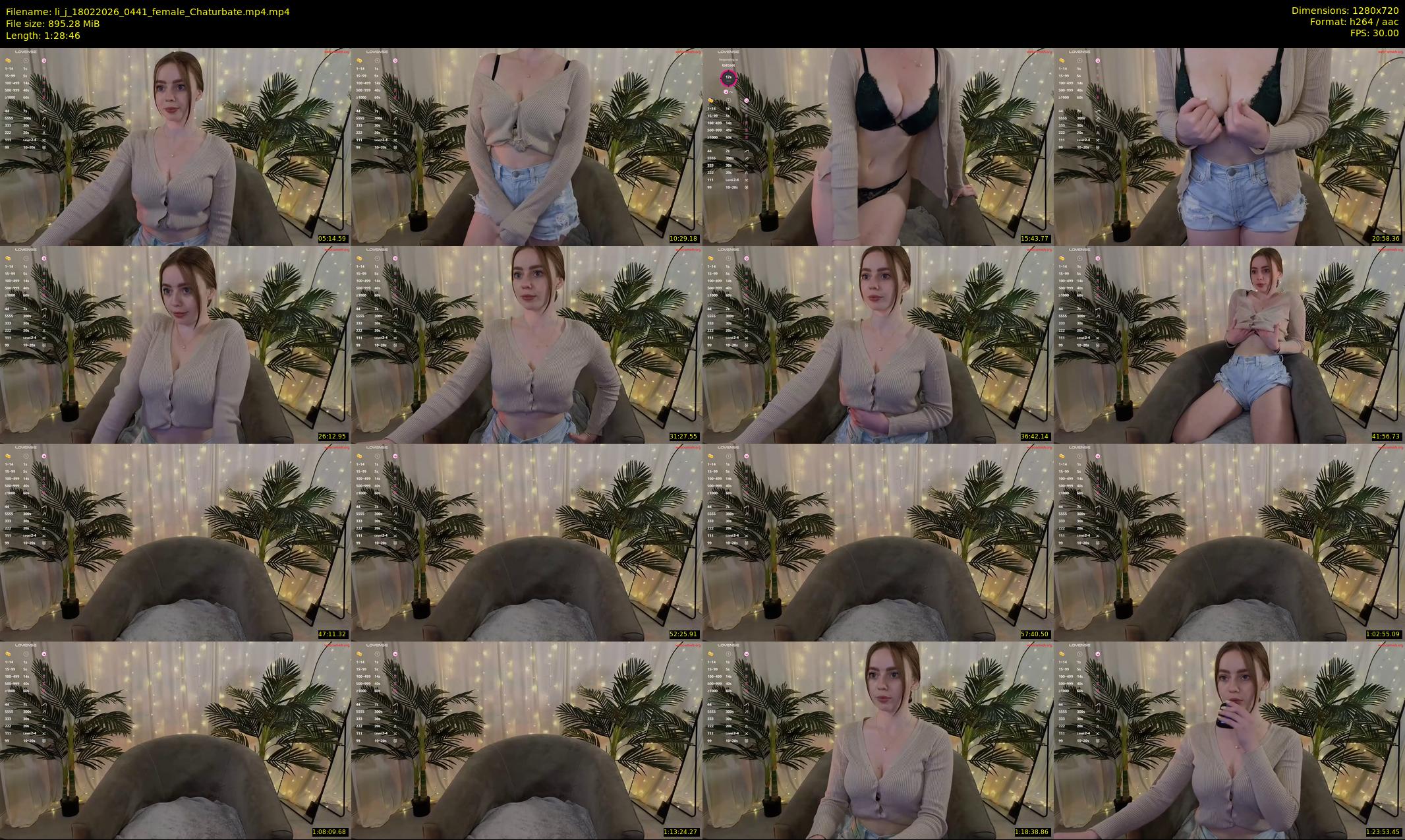 li_j — 89 minute Chaturbate female cam show recording, 720p, Feb 18, 2026