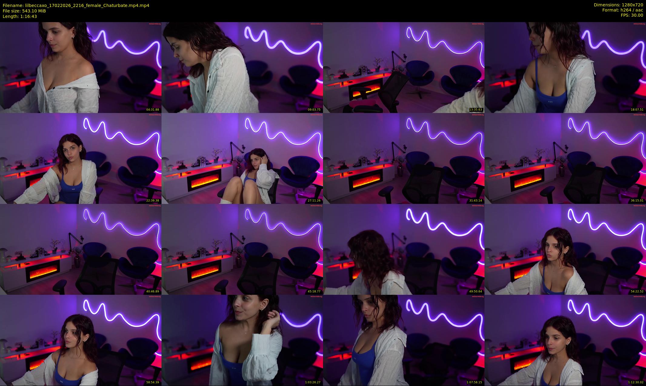 lilbeccaxo — 77 minute Chaturbate female cam show recording, 720p, Feb 17, 2026
