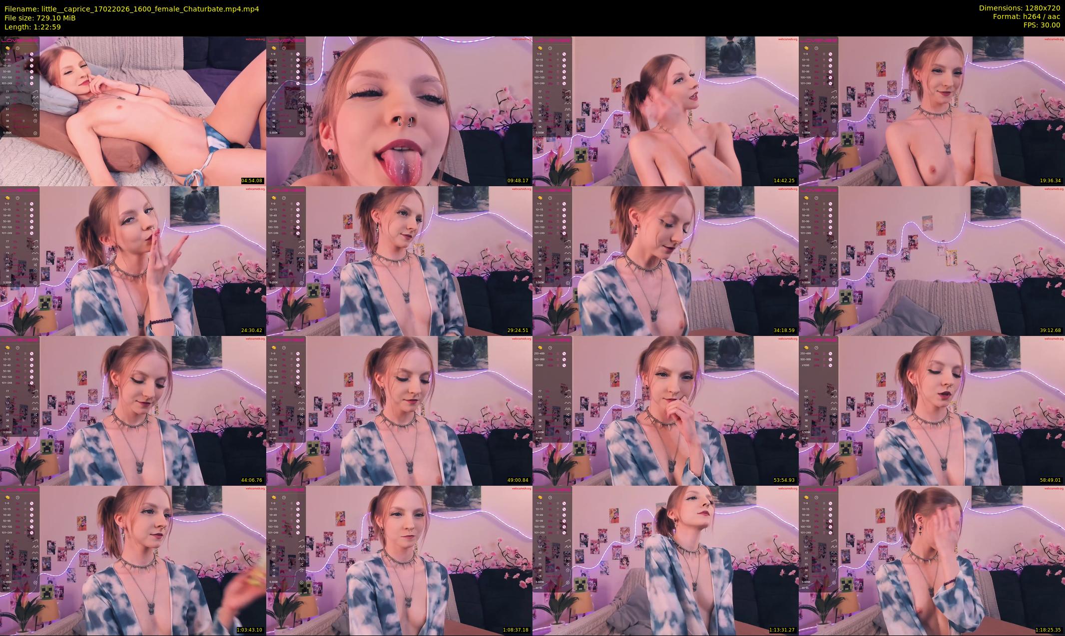 little__caprice — 83 minute Chaturbate female cam show recording, 720p, Feb 17, 2026