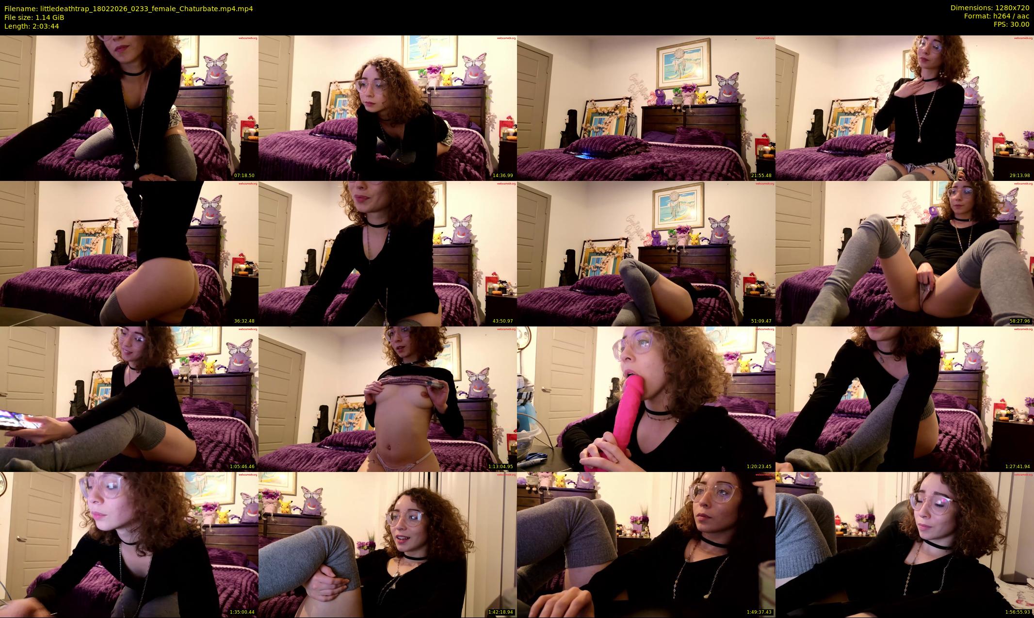 littledeathtrap — 124 minute Chaturbate female cam show recording, 720p, Feb 18, 2026