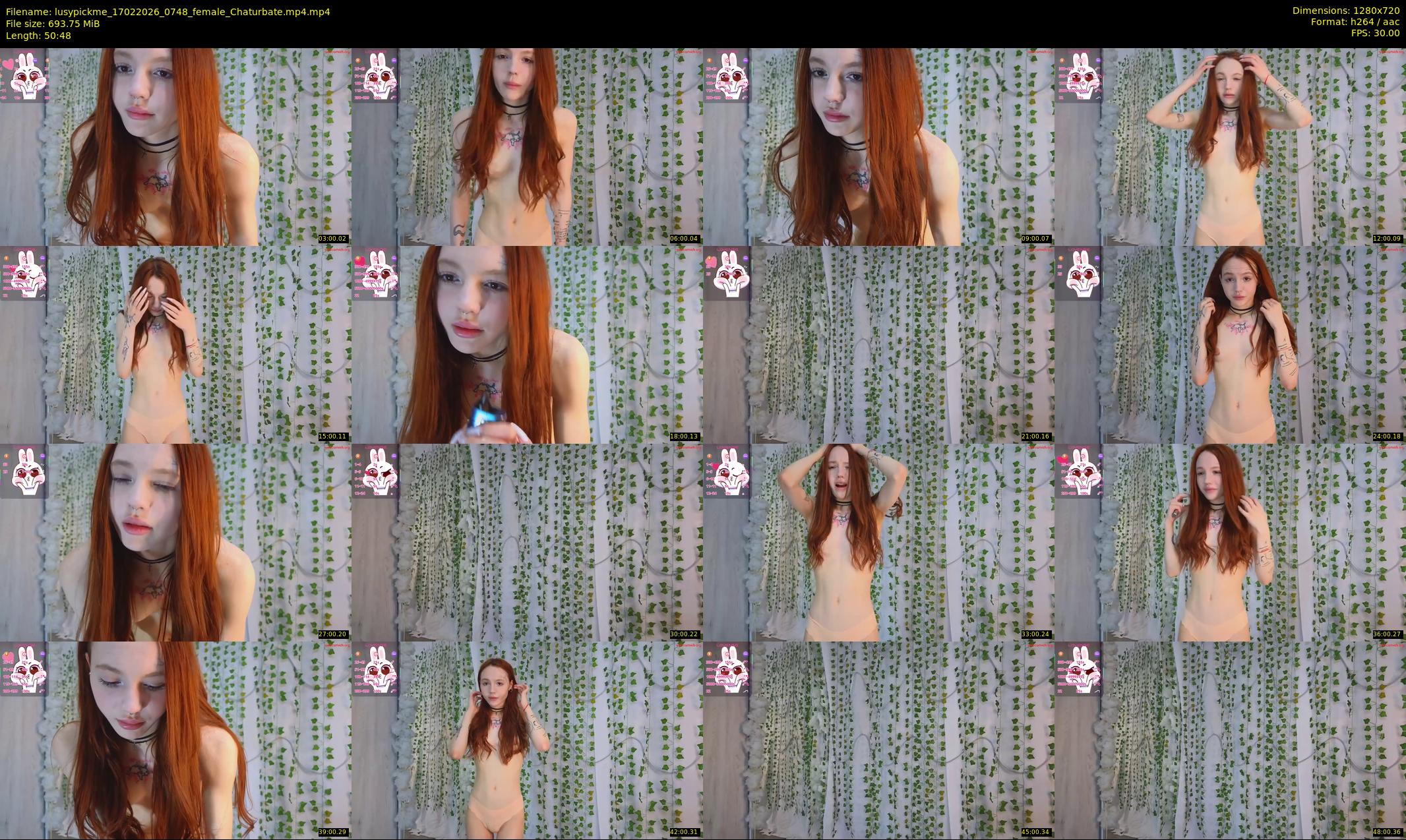 lusypickme — 51 minute Chaturbate female cam show recording, 720p, Feb 17, 2026