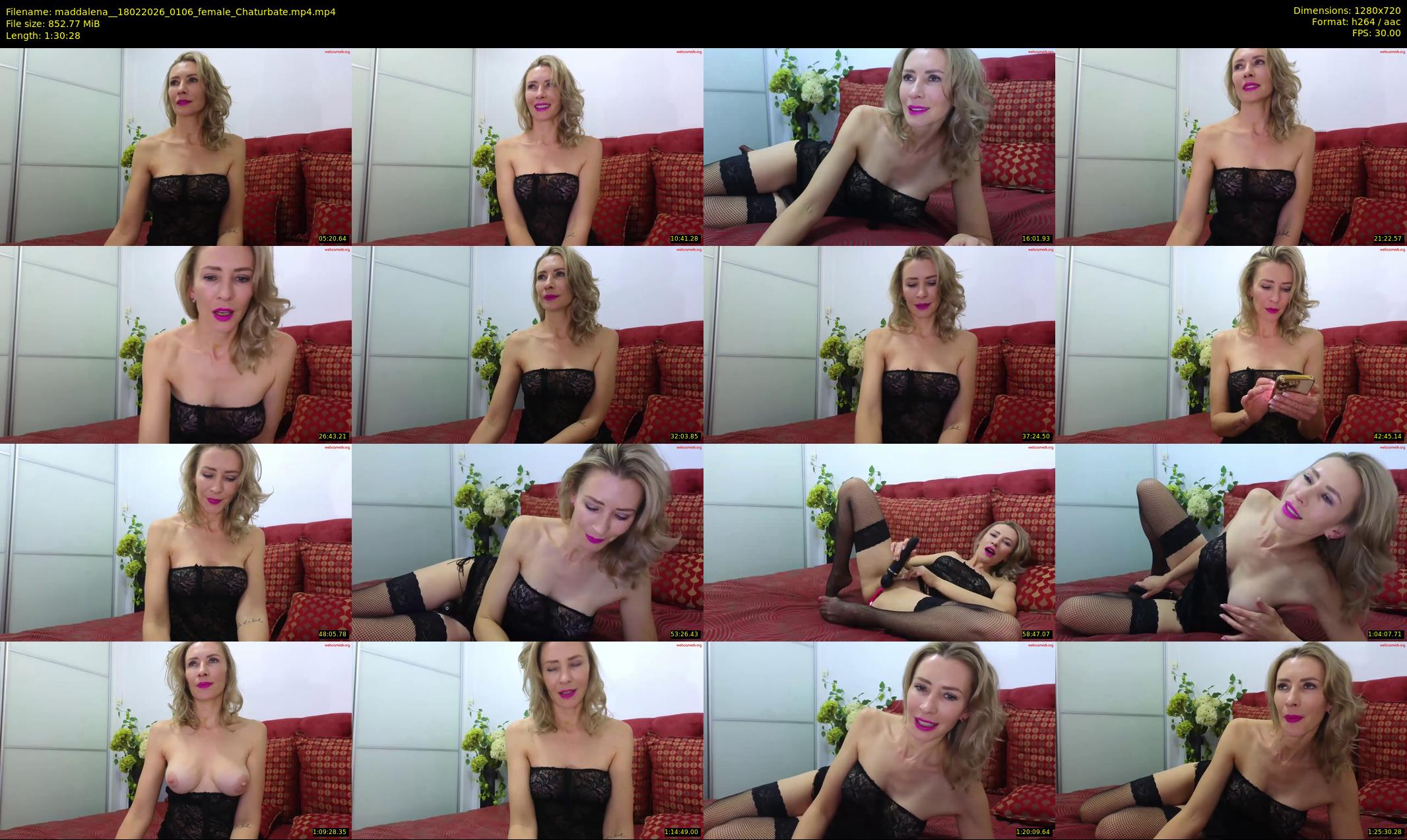 maddalena_ — 91 minute Chaturbate female cam show recording, 720p, Feb 18, 2026