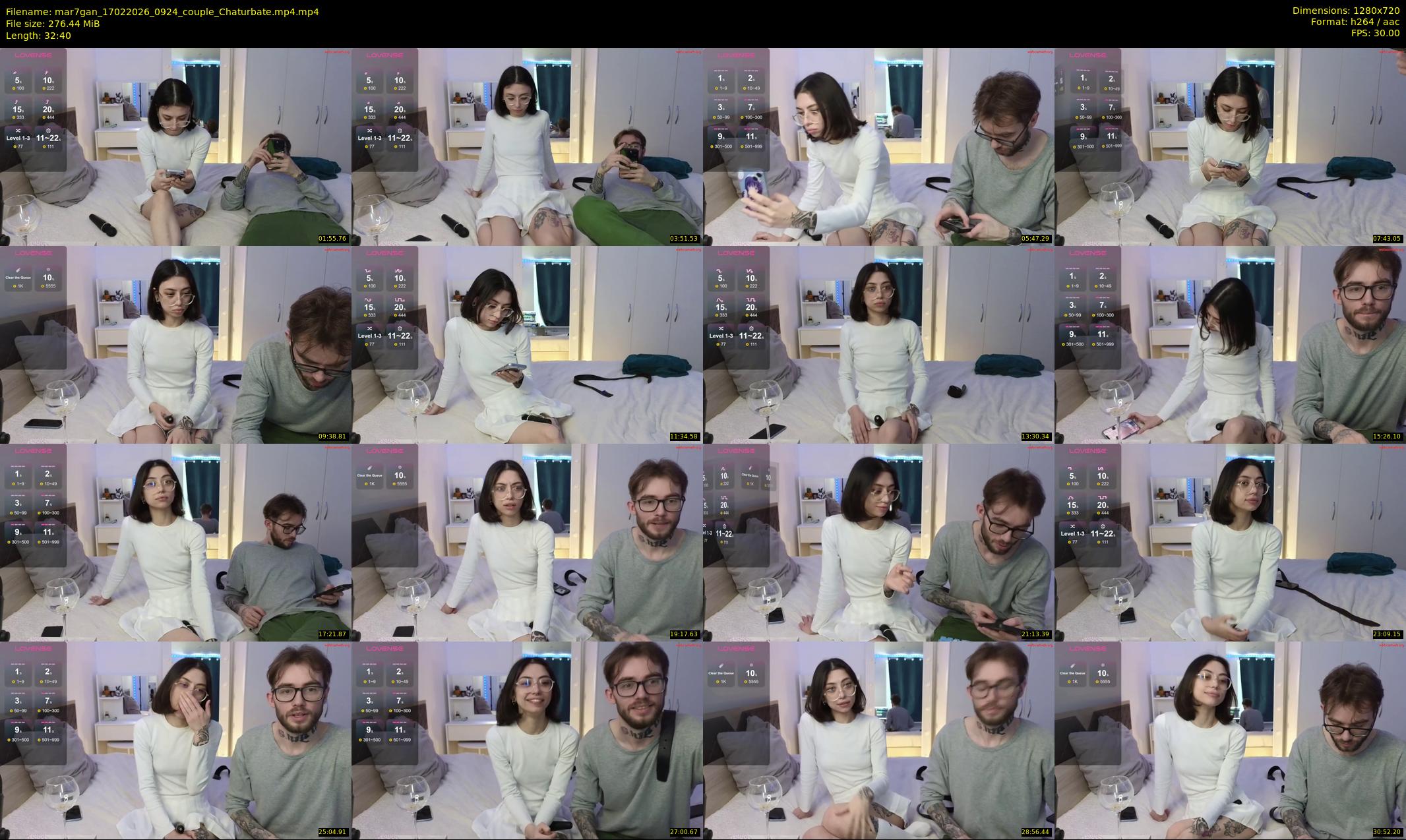 mar7gan — 33 minute Chaturbate couple cam show recording, 720p, Feb 17, 2026
