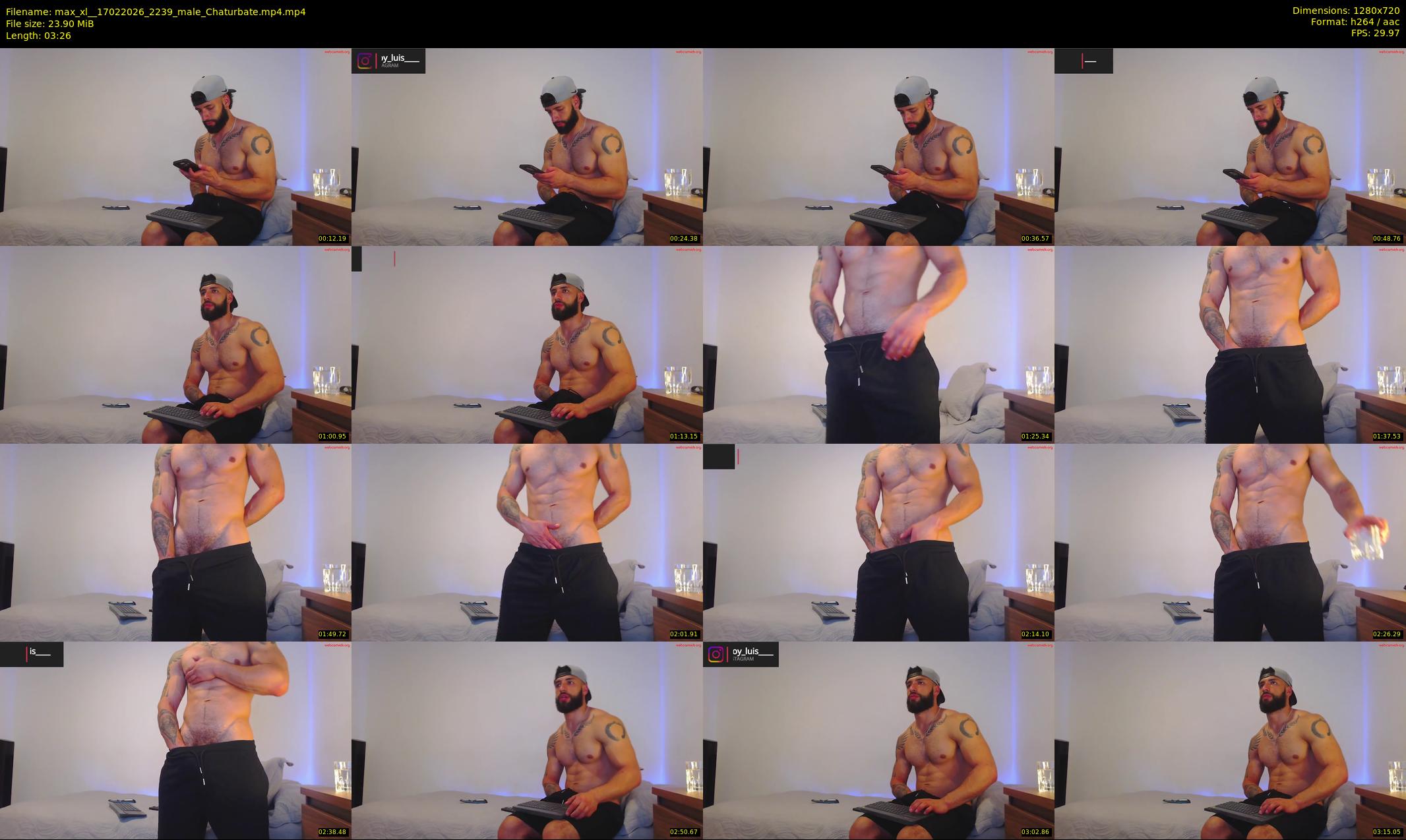 max_xl_ — 4 minute Chaturbate male cam show recording, 720p, Feb 17, 2026