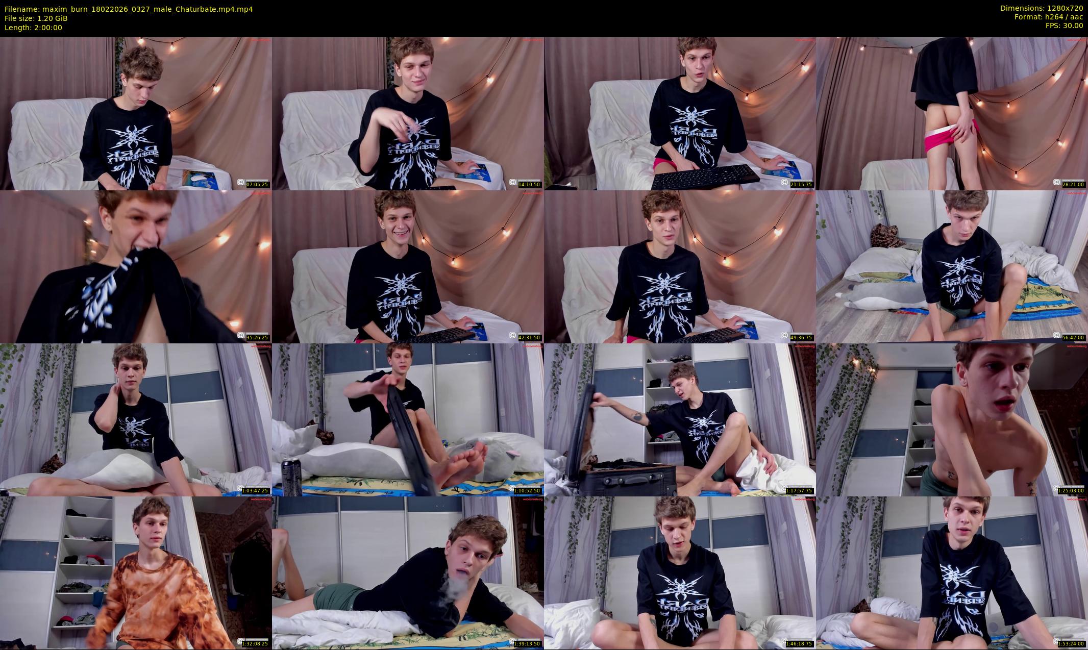 maxim_burn — 120 minute Chaturbate male cam show recording, 720p, Feb 18, 2026