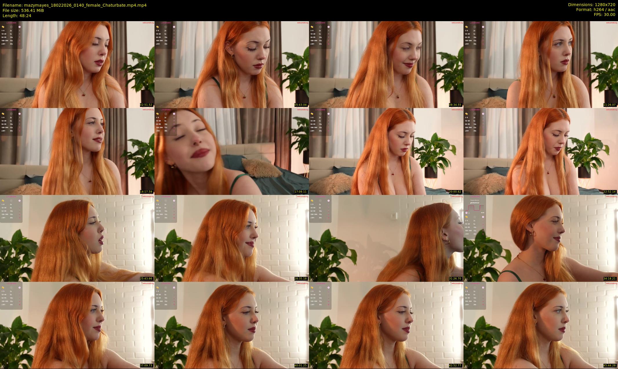 mazymayes — 49 minute Chaturbate female cam show recording, 720p, Feb 18, 2026