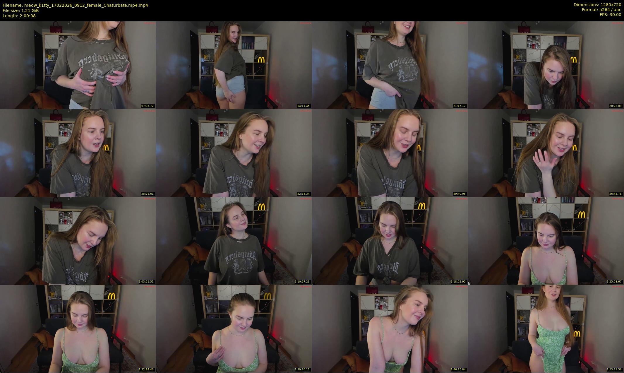 meow_k1tty — 121 minute Chaturbate female cam show recording, 720p, Feb 17, 2026