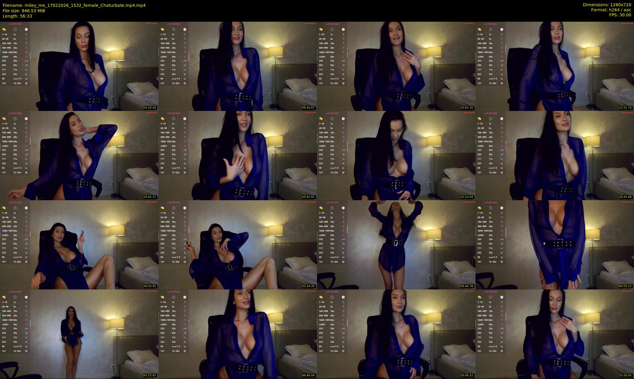 miley_me — 57 minute Chaturbate female cam show recording, 720p, Feb 17, 2026