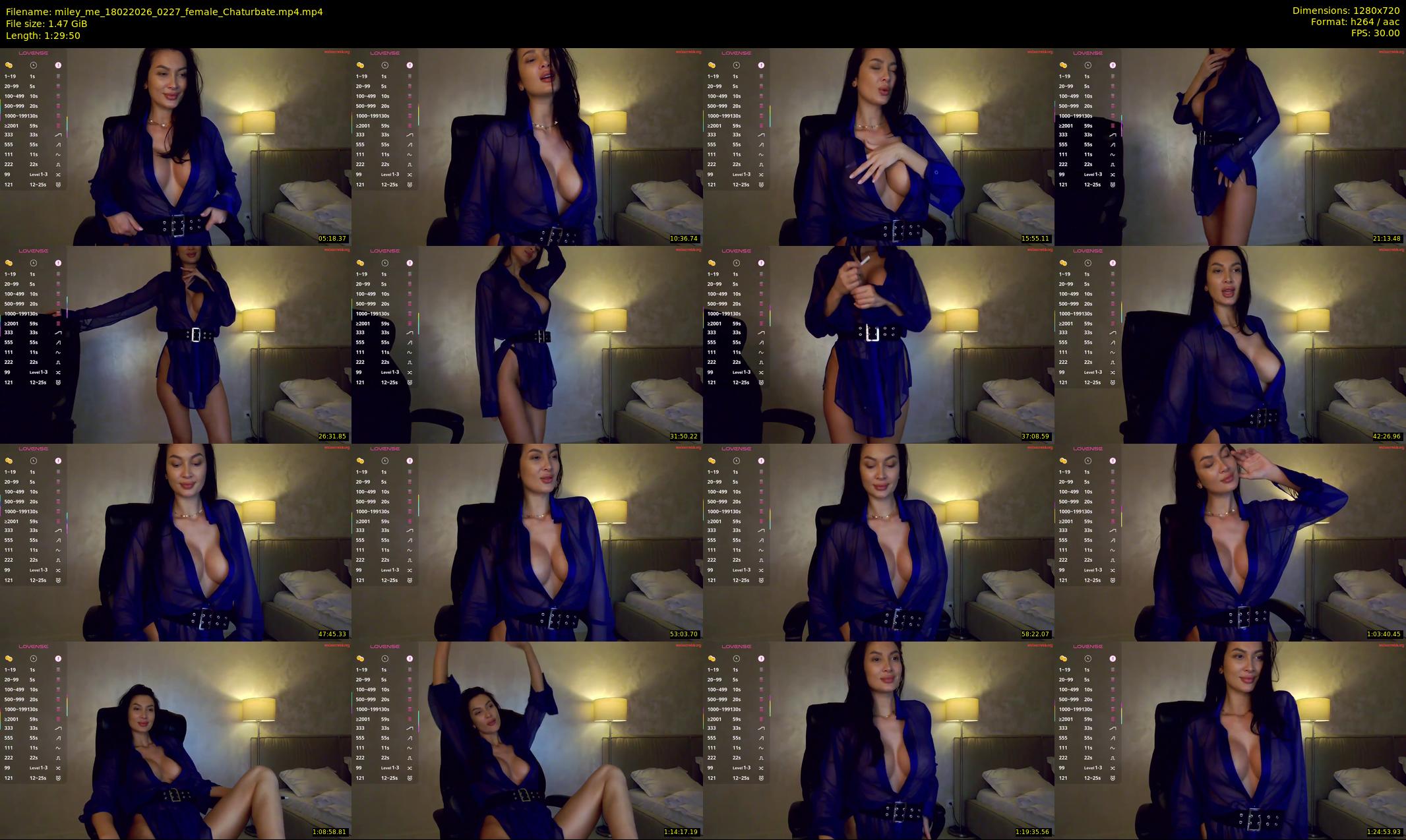 miley_me — 90 minute Chaturbate female cam show recording, 720p, Feb 18, 2026