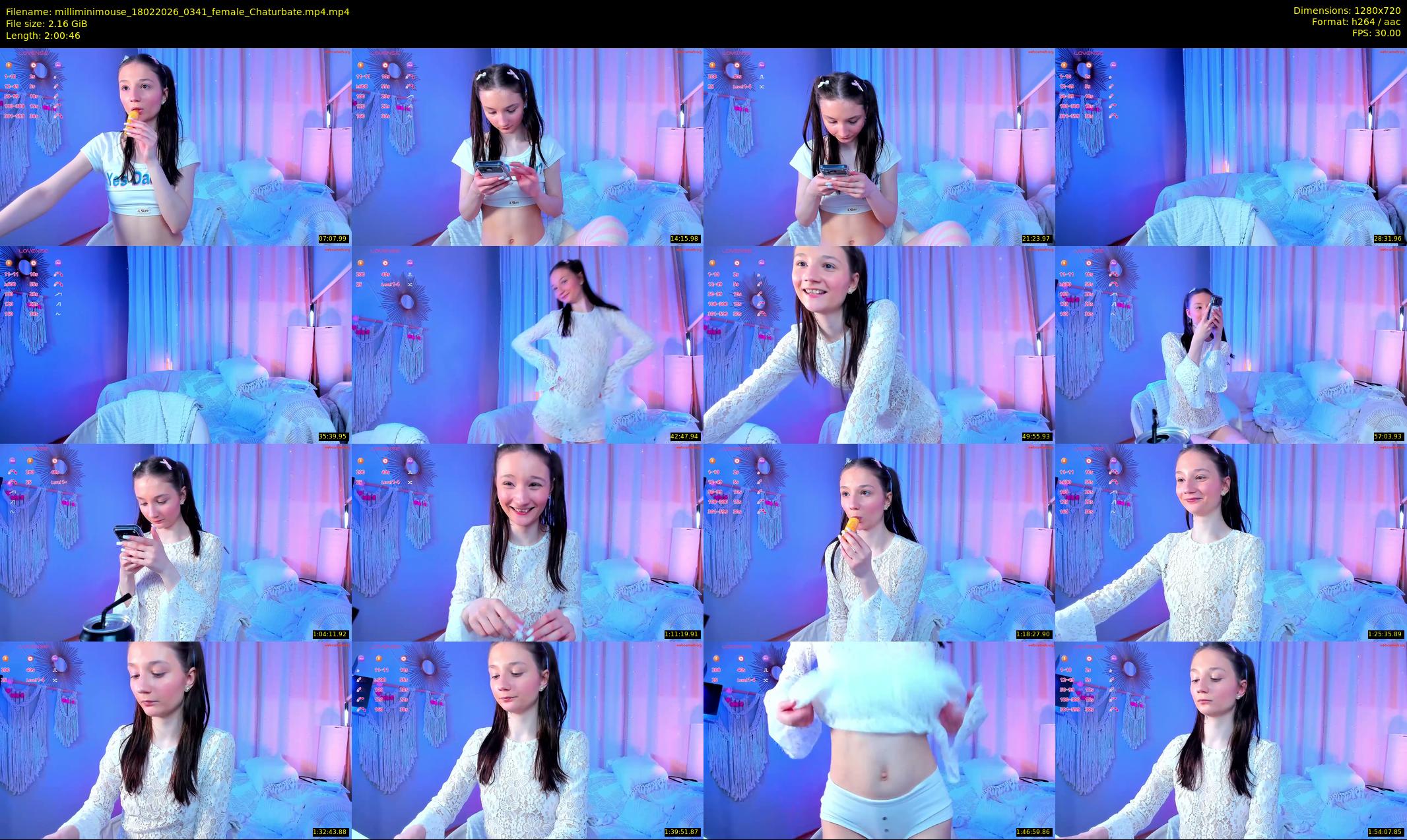 milliminimouse — 121 minute Chaturbate female cam show recording, 720p, Feb 18, 2026