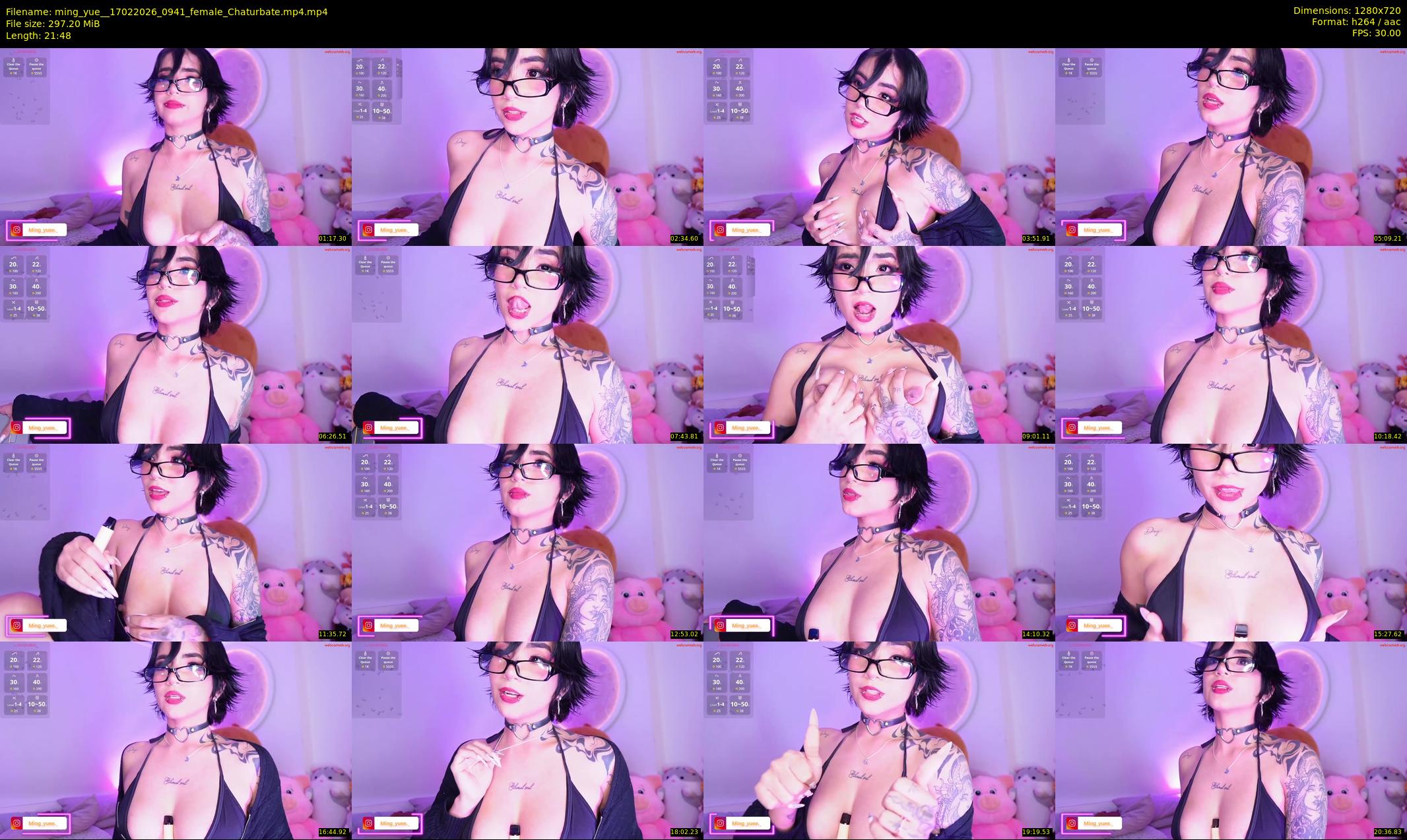 ming_yue_ — 22 minute Chaturbate female cam show recording, 720p, Feb 17, 2026