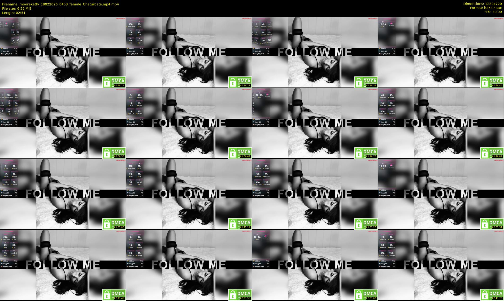 moorekatty — 3 minute Chaturbate female cam show recording, 720p, Feb 18, 2026