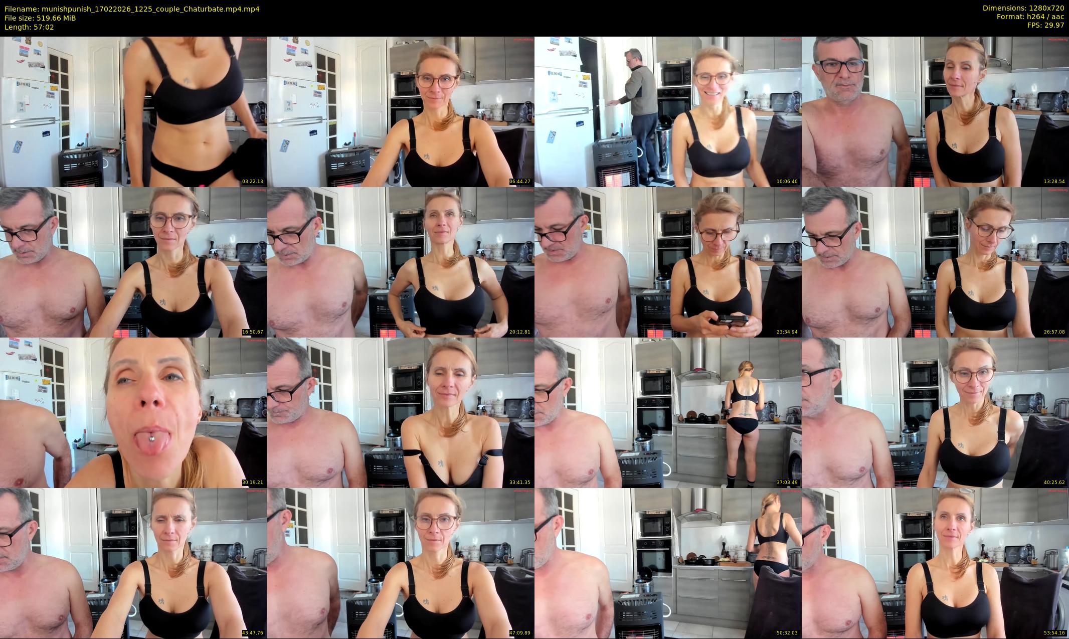 munishpunish — 58 minute Chaturbate couple cam show recording, 720p, Feb 17, 2026