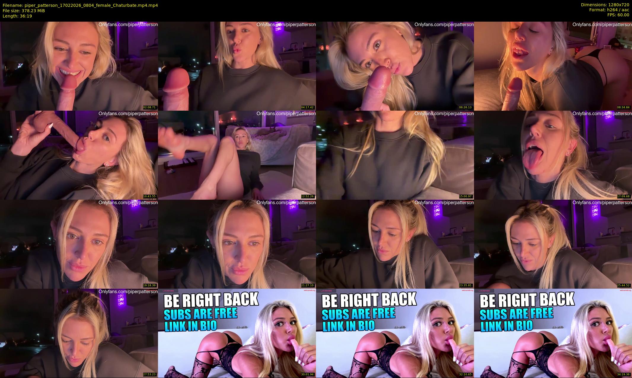 piper_patterson — 37 minute Chaturbate female cam show recording, 720p, Feb 17, 2026
