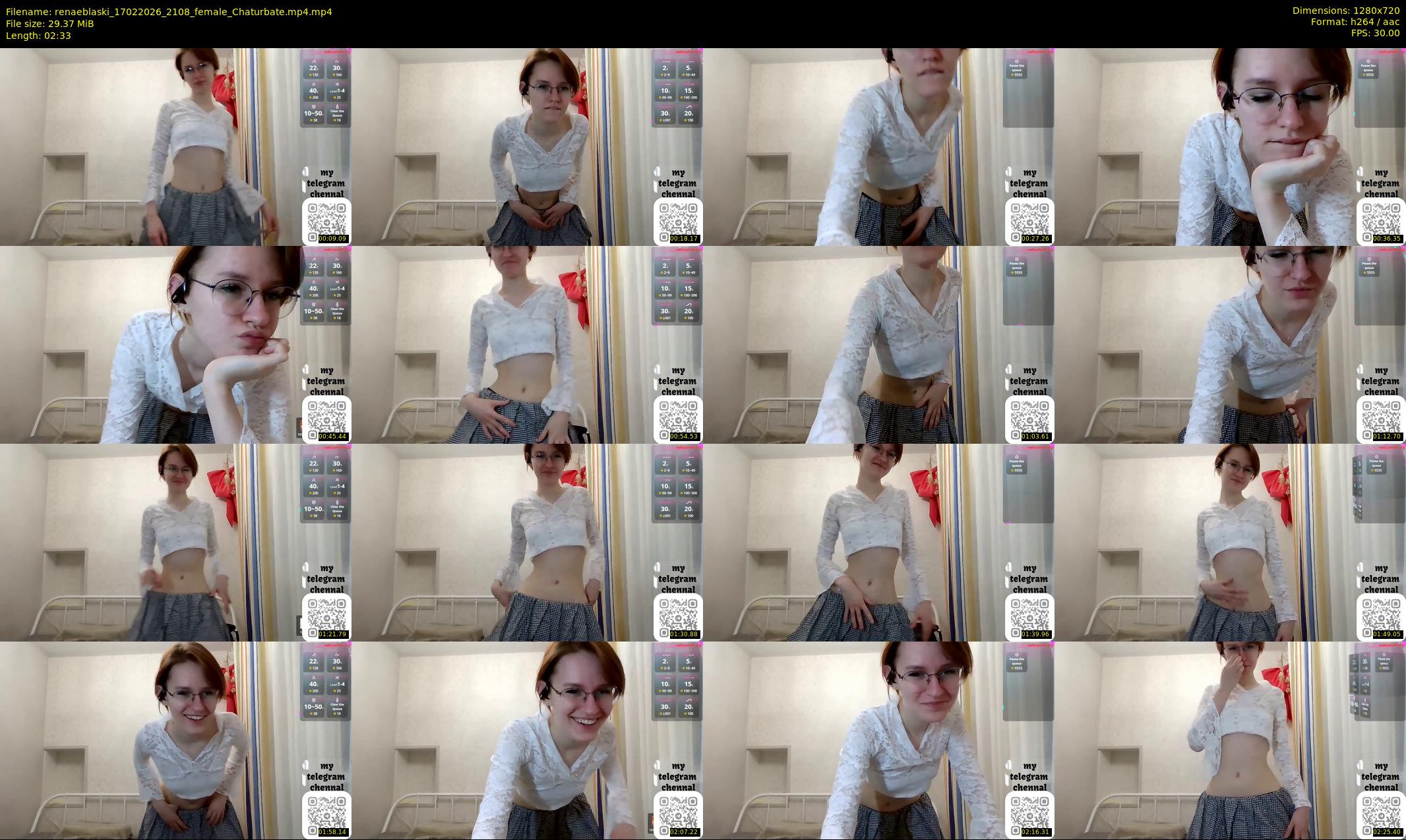 renaeblaski — 3 minute Chaturbate female cam show recording, 720p, Feb 17, 2026