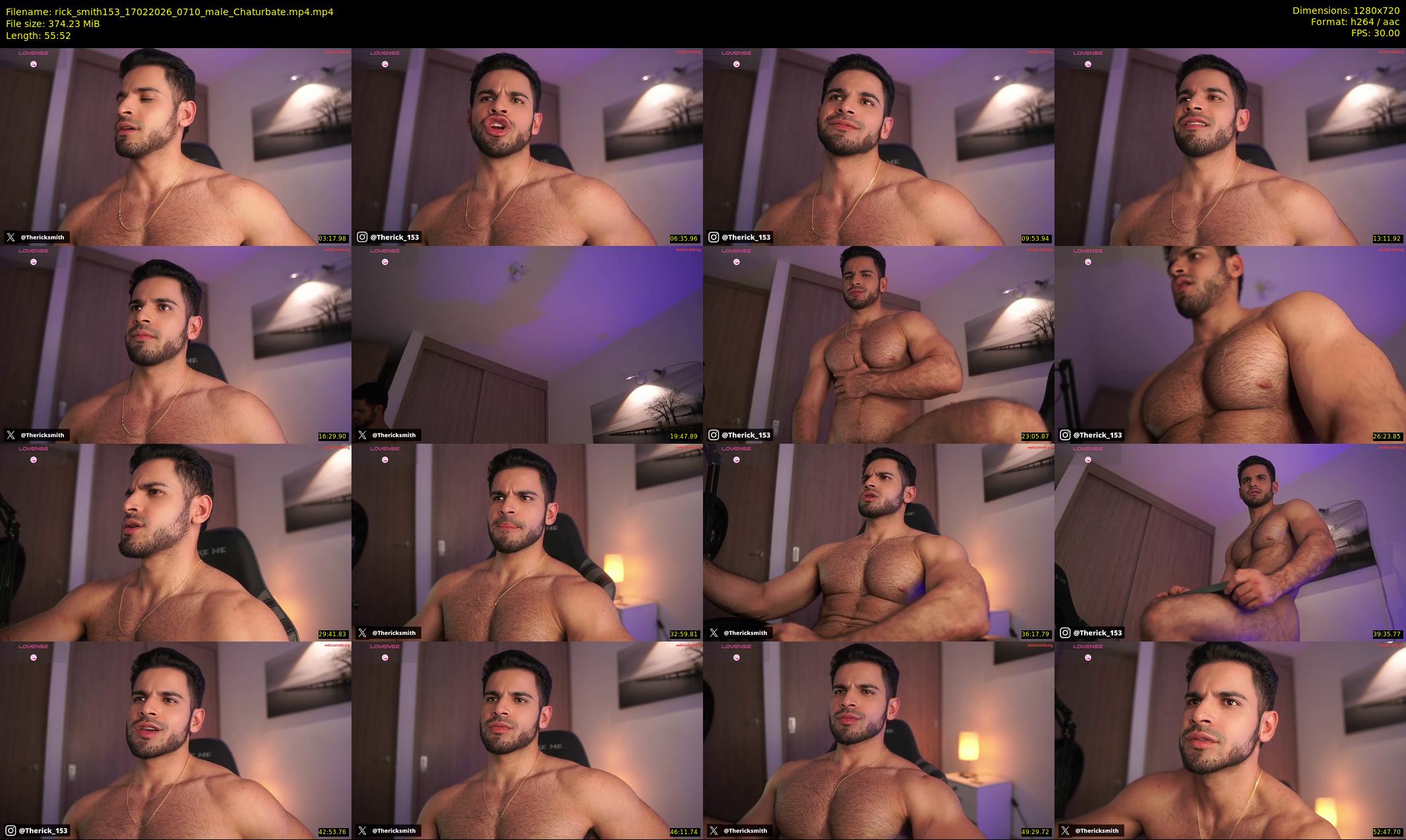 rick_smith153 — 56 minute Chaturbate male cam show recording, 720p, Feb 17, 2026