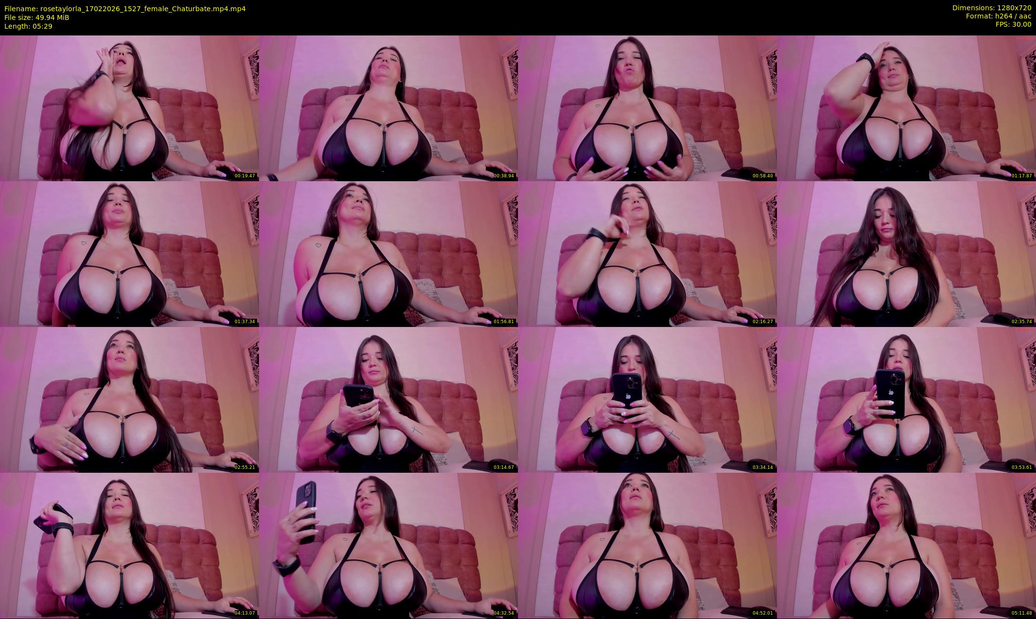 rosetaylorla — 6 minute Chaturbate female cam show recording, 720p, Feb 17, 2026