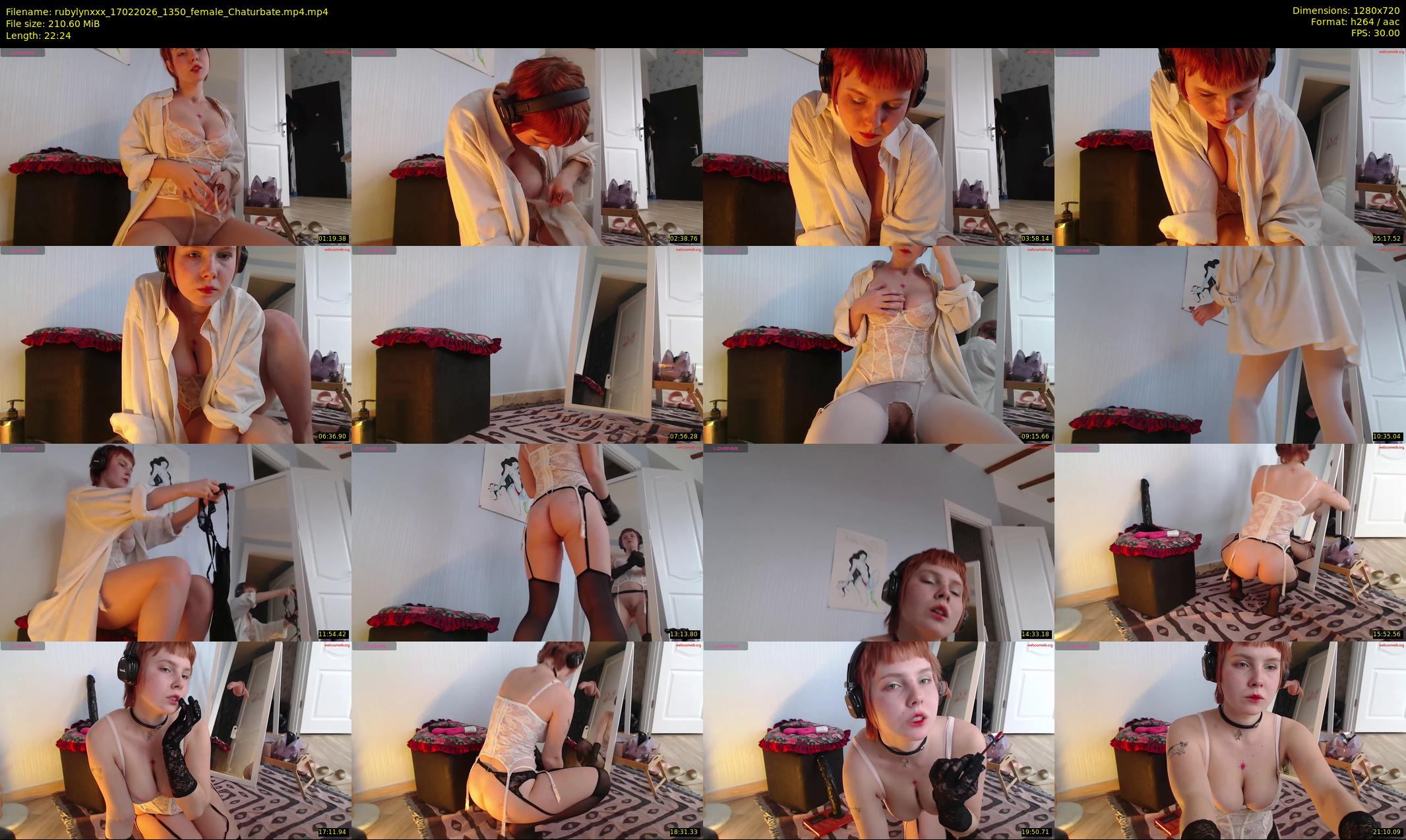 rubylynxxx — 23 minute Chaturbate female cam show recording, 720p, Feb 17, 2026