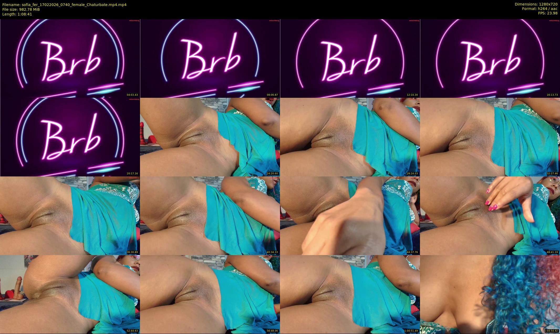 sofia_fer — 69 minute Chaturbate female cam show recording, 720p, Feb 17, 2026