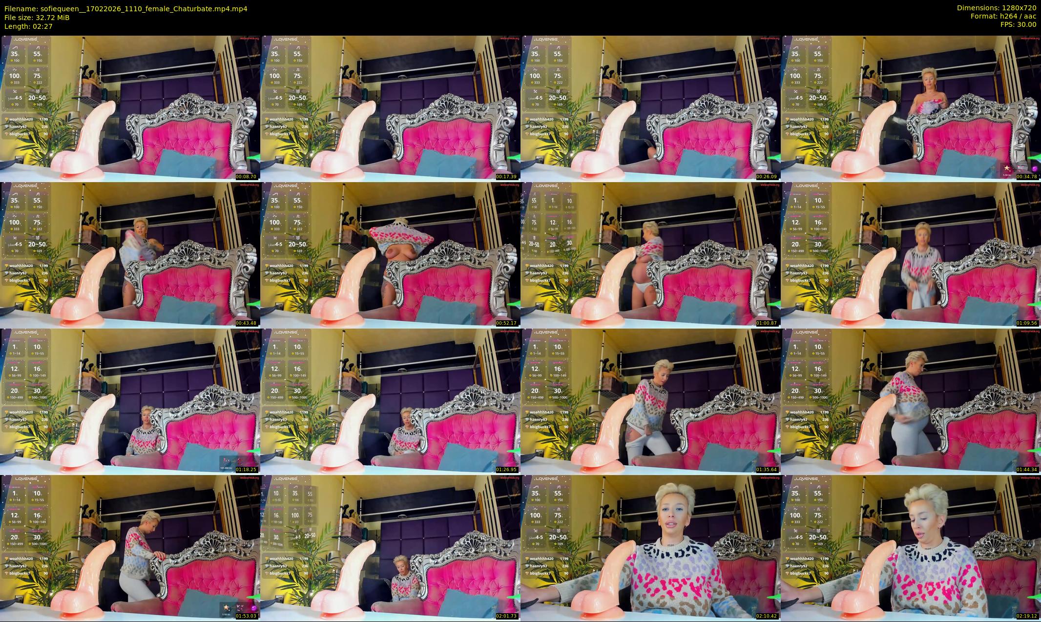 sofiequeen_ — 3 minute Chaturbate female cam show recording, 720p, Feb 17, 2026