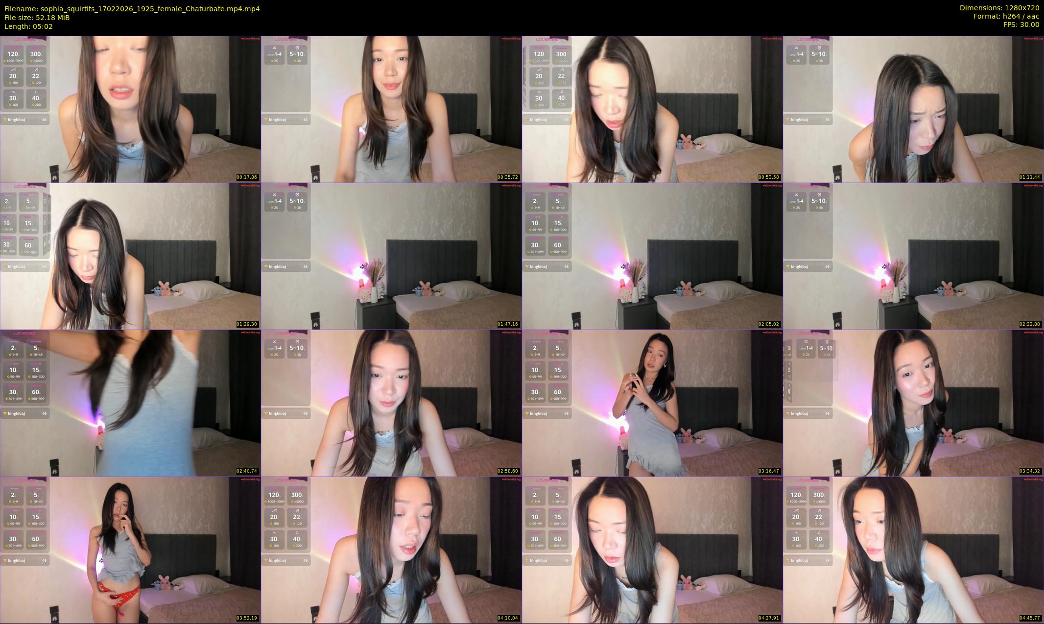 sophia_squirtits — 6 minute Chaturbate female cam show recording, 720p, Feb 17, 2026