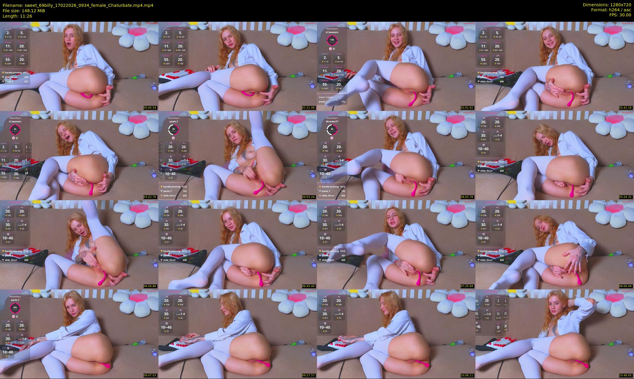 sweet_69billy — 12 minute Chaturbate female cam show recording, 720p, Feb 17, 2026