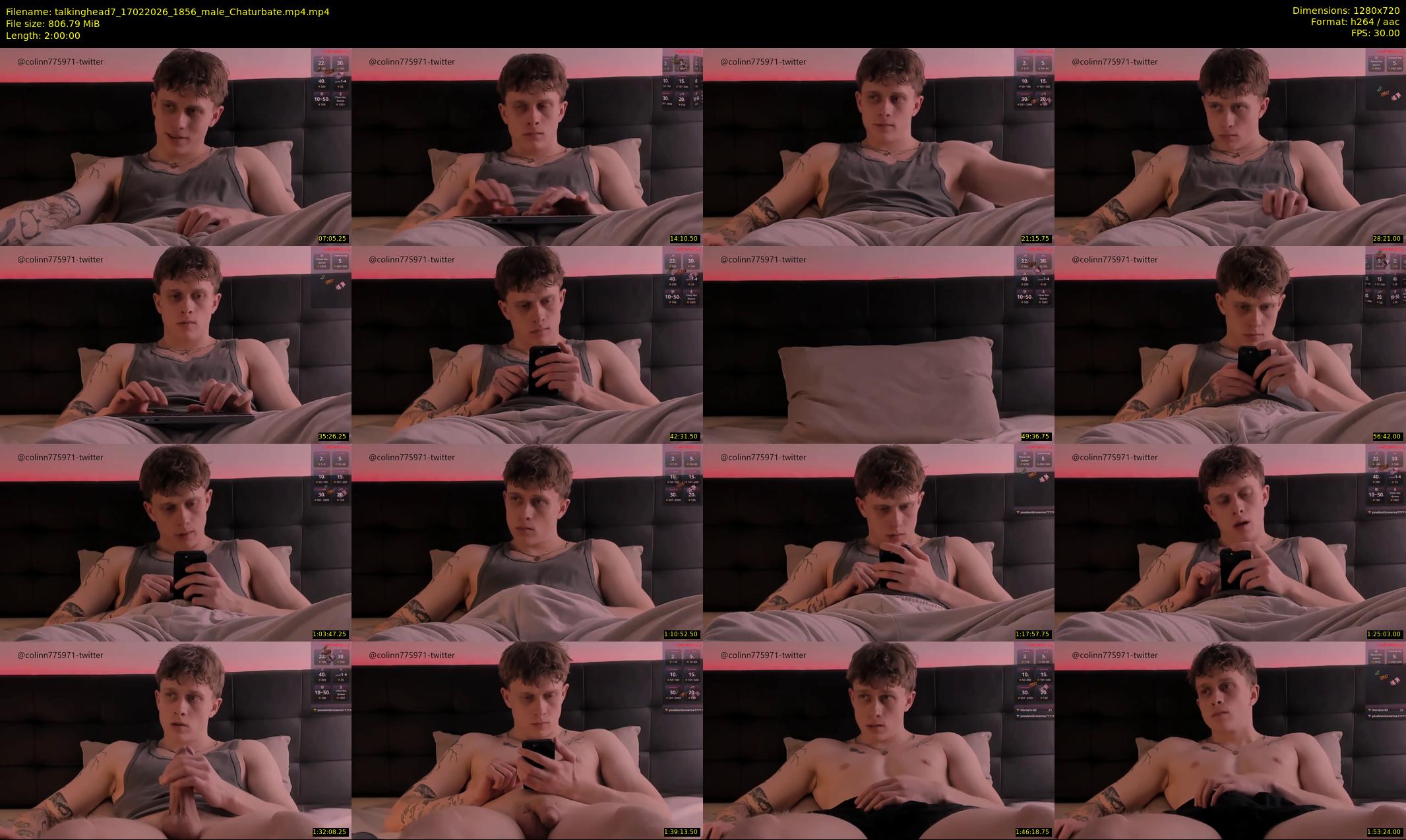talkinghead7 — 120 minute Chaturbate male cam show recording, 720p, Feb 17, 2026