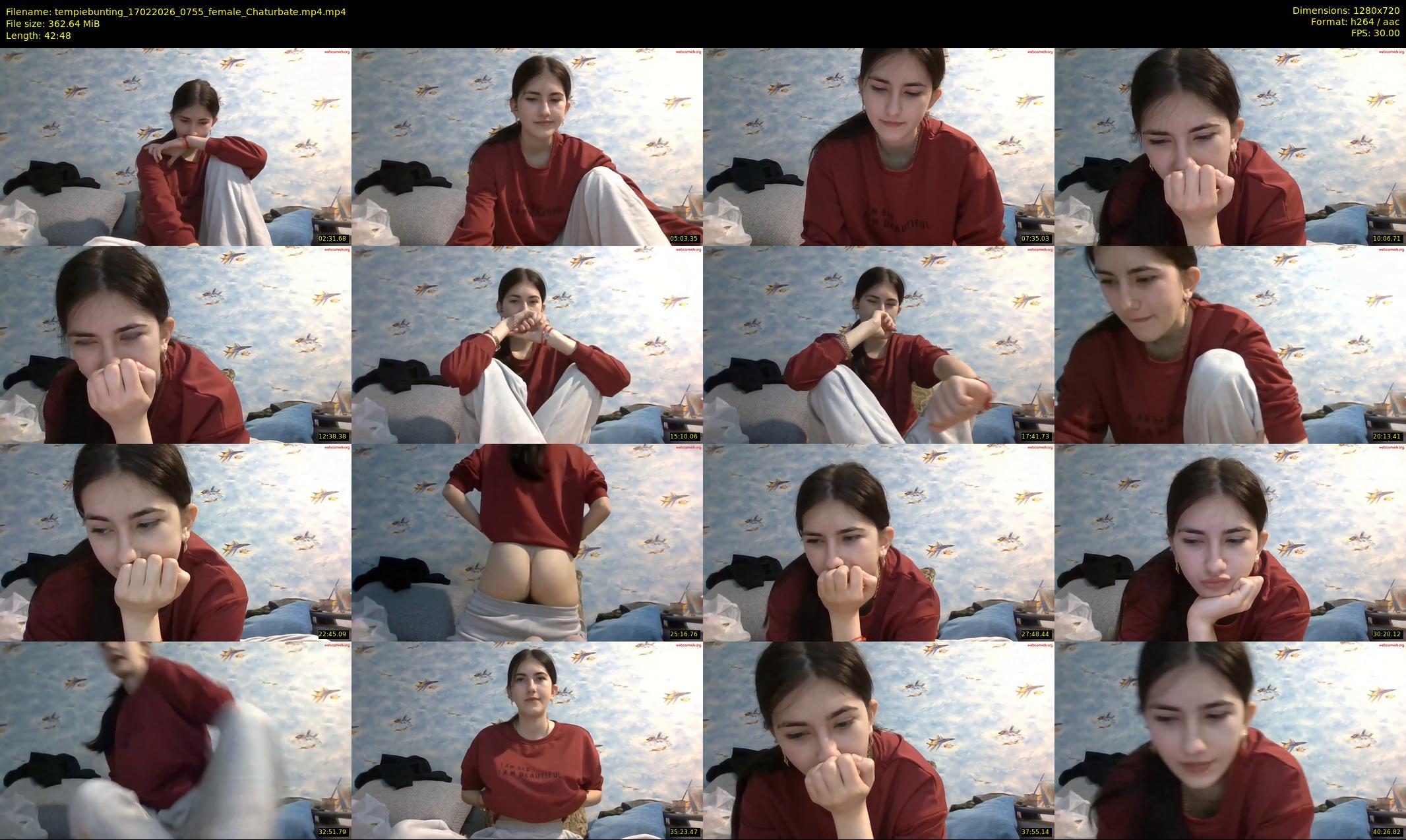 tempiebunting — 43 minute Chaturbate female cam show recording, 720p, Feb 17, 2026