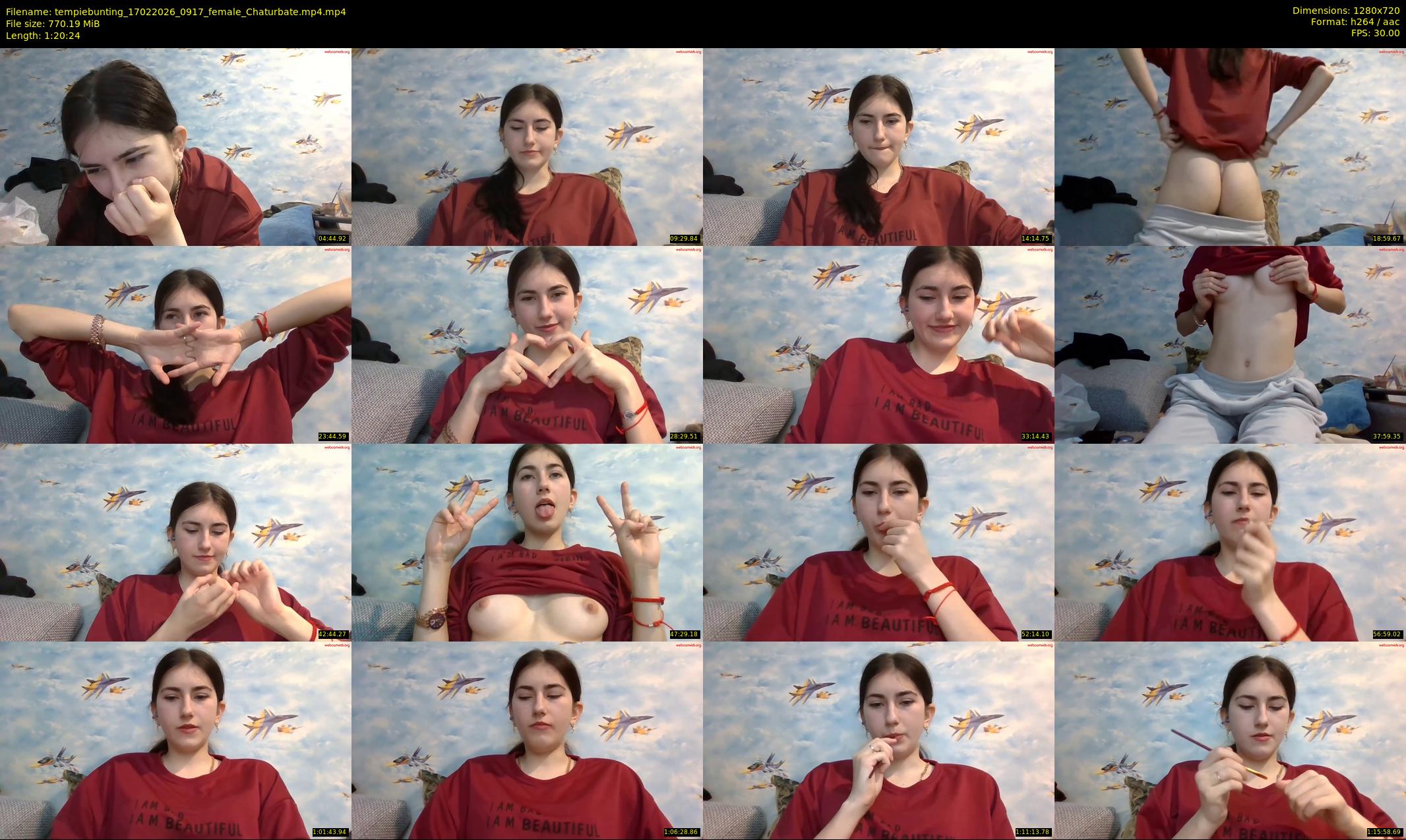 tempiebunting — 81 minute Chaturbate female cam show recording, 720p, Feb 17, 2026