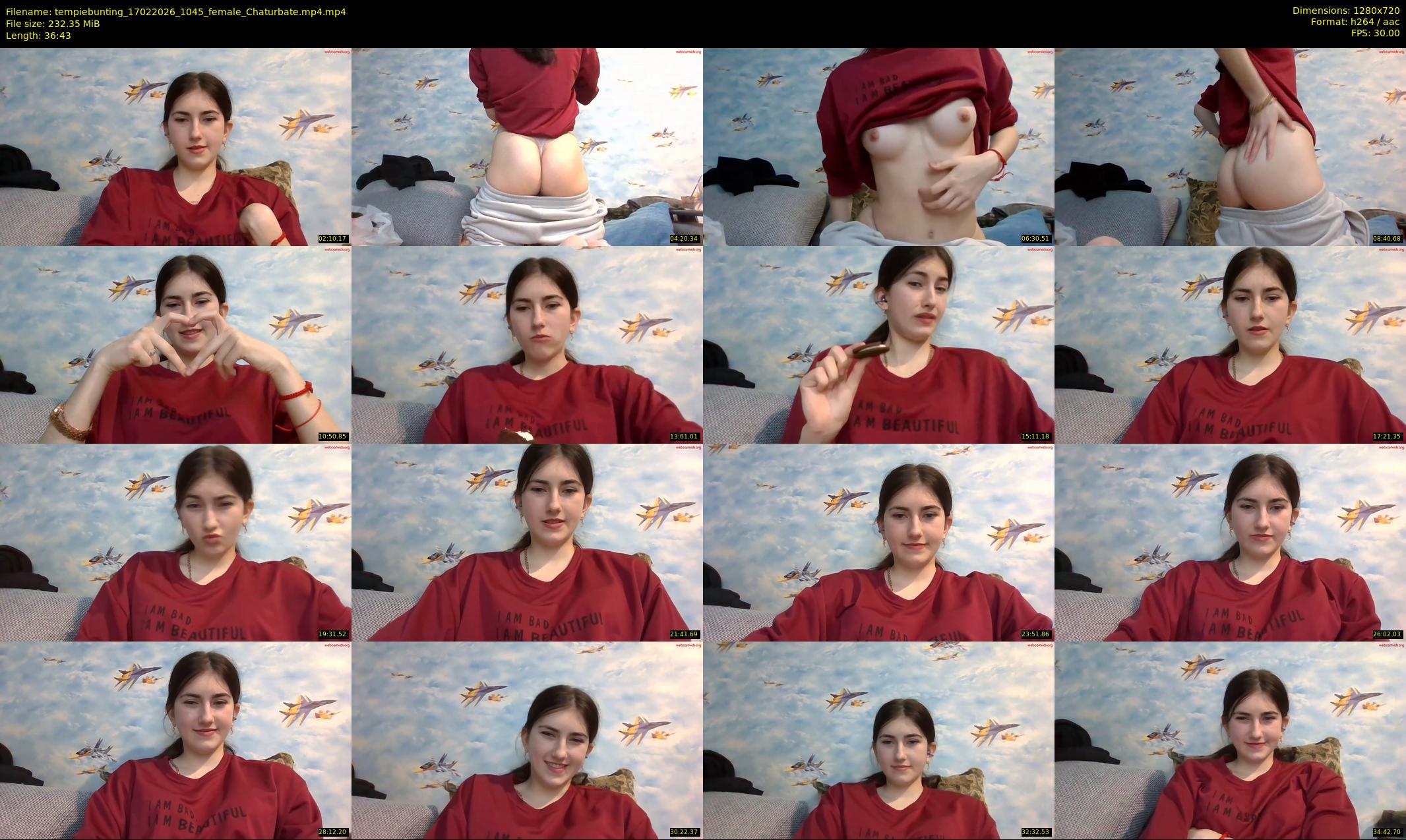 tempiebunting — 37 minute Chaturbate female cam show recording, 720p, Feb 17, 2026