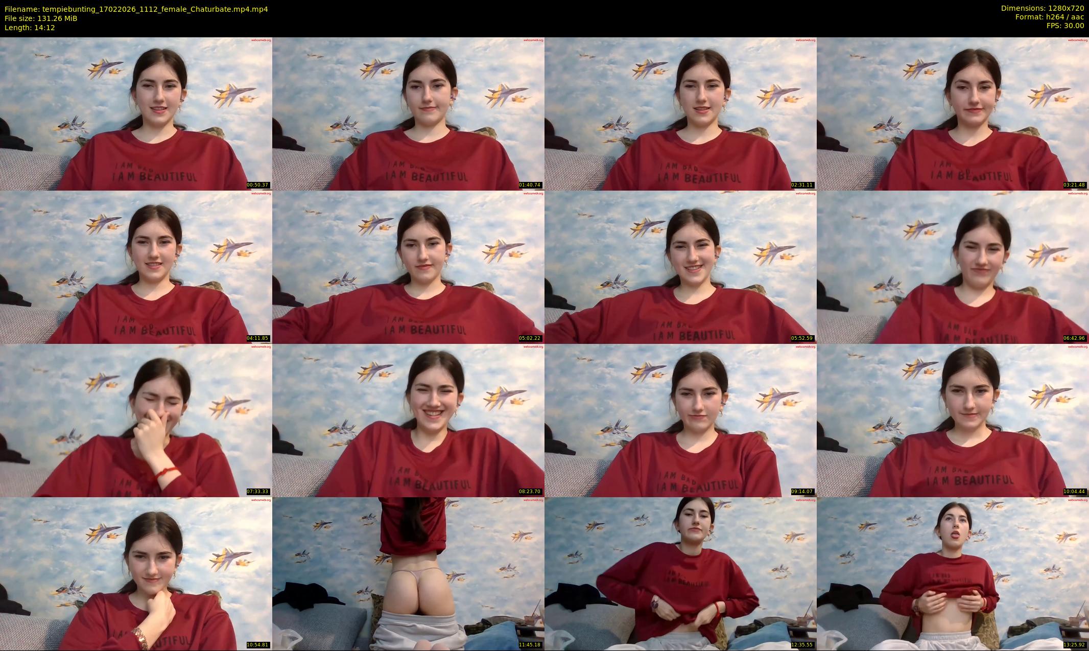 tempiebunting — 15 minute Chaturbate female cam show recording, 720p, Feb 17, 2026